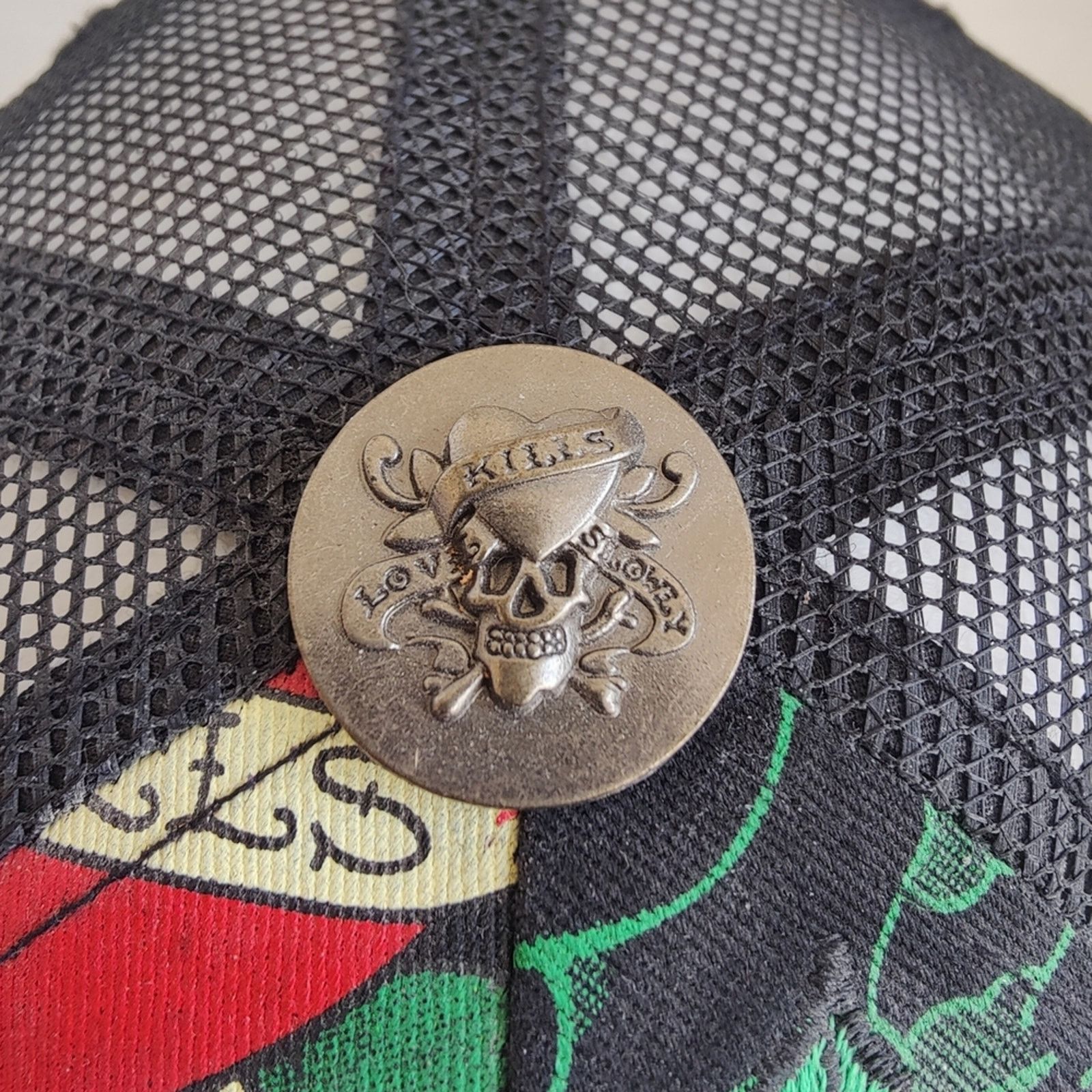 Ed Hardy Ed Hardy Love Kills Slowly Hat VGC Adjustable by C. Audigier Size ONE SIZE - 5 Thumbnail
