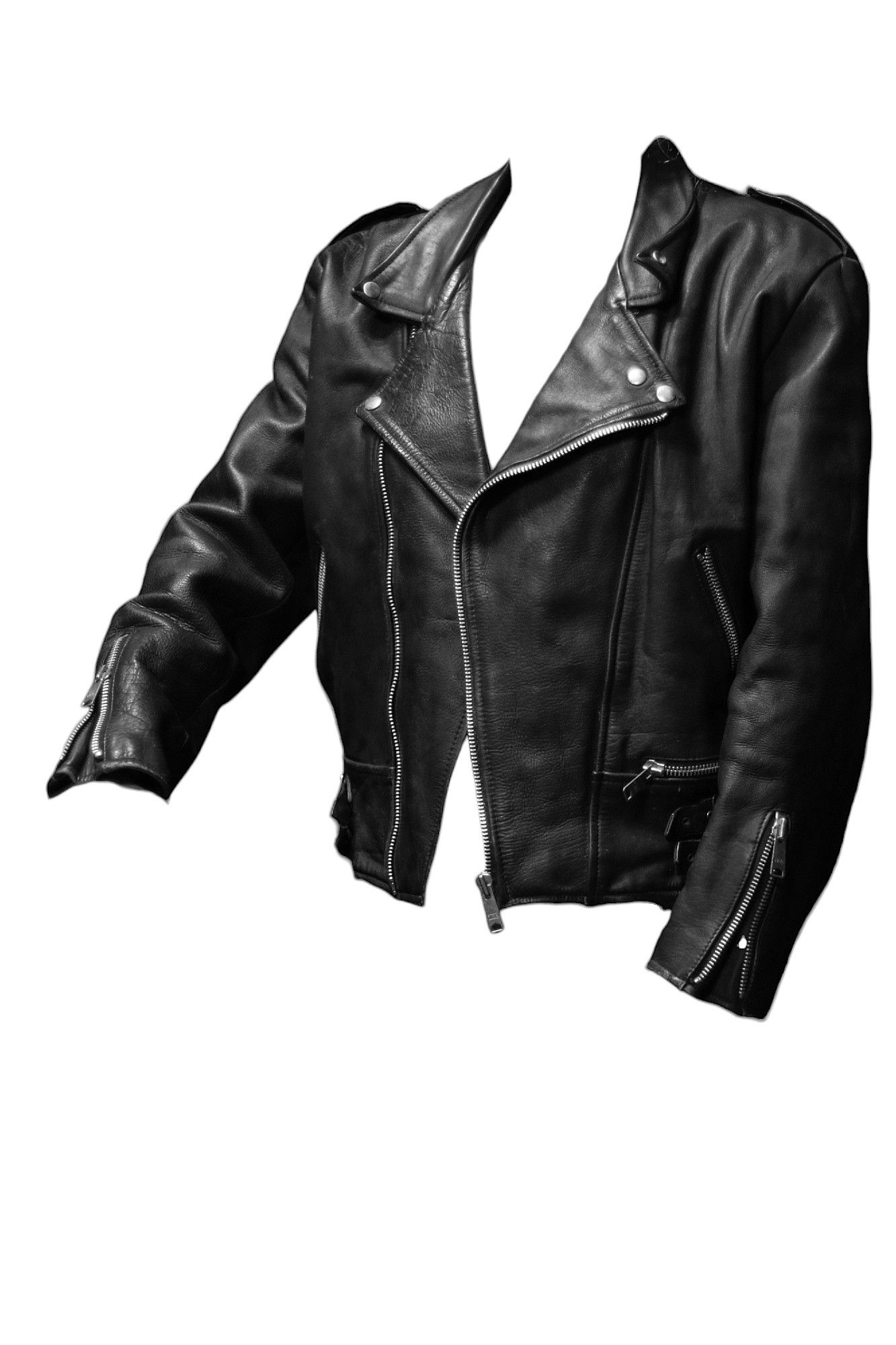 AMI Vintage genuine leather biker motorcycle jacket Ami London Size US L / EU 52-54 / 3 - 5 Thumbnail