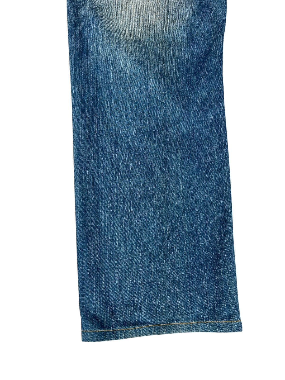 Vintage Dirty Mud KARAKURI GENERATION Embroidery Denim Jeans Size US 35 - 15 Thumbnail