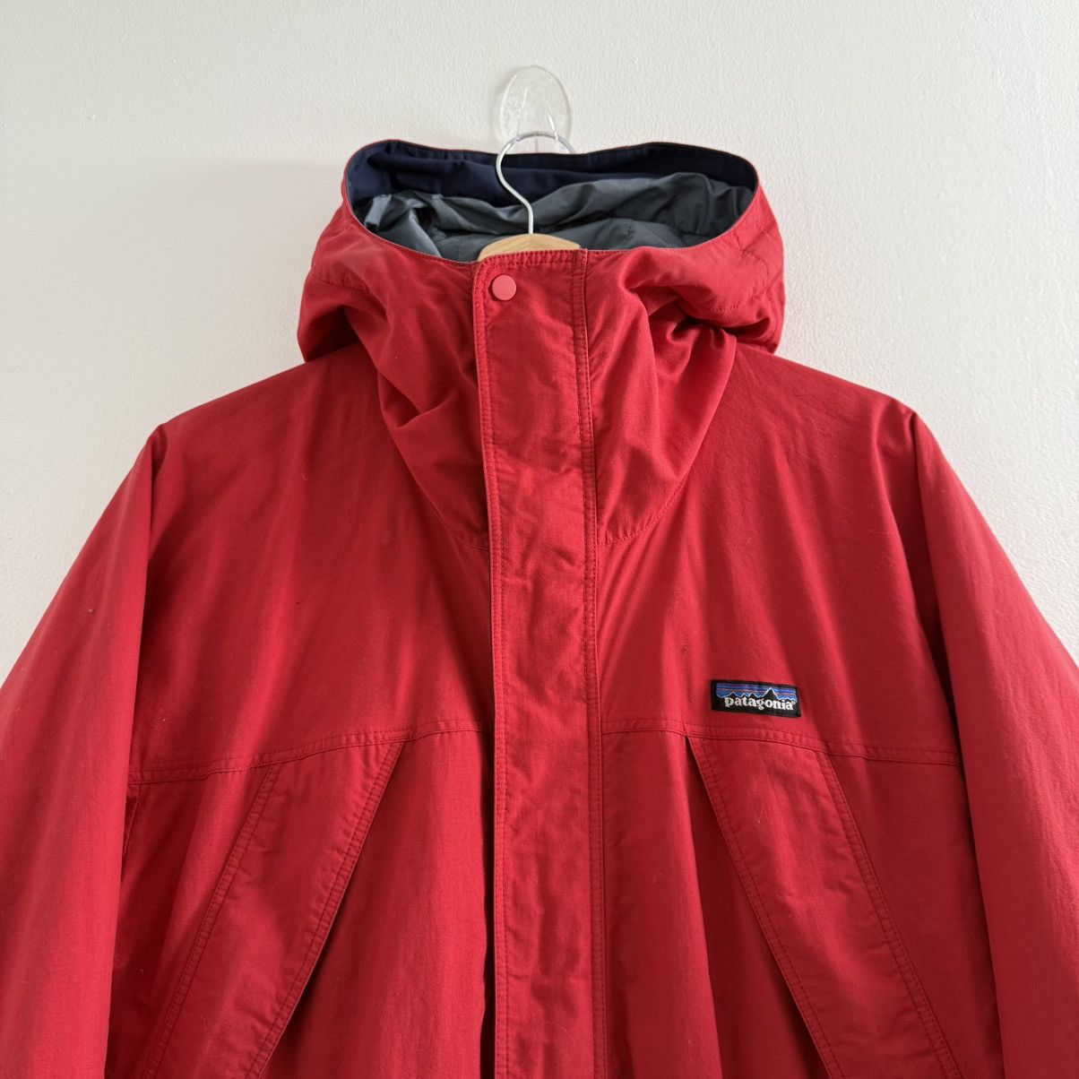 Patagonia Vintage Patagonia Full Zip Hooded Parka Jacket Large 90s Red Size US L / EU 52-54 / 3 - 2 Thumbnail