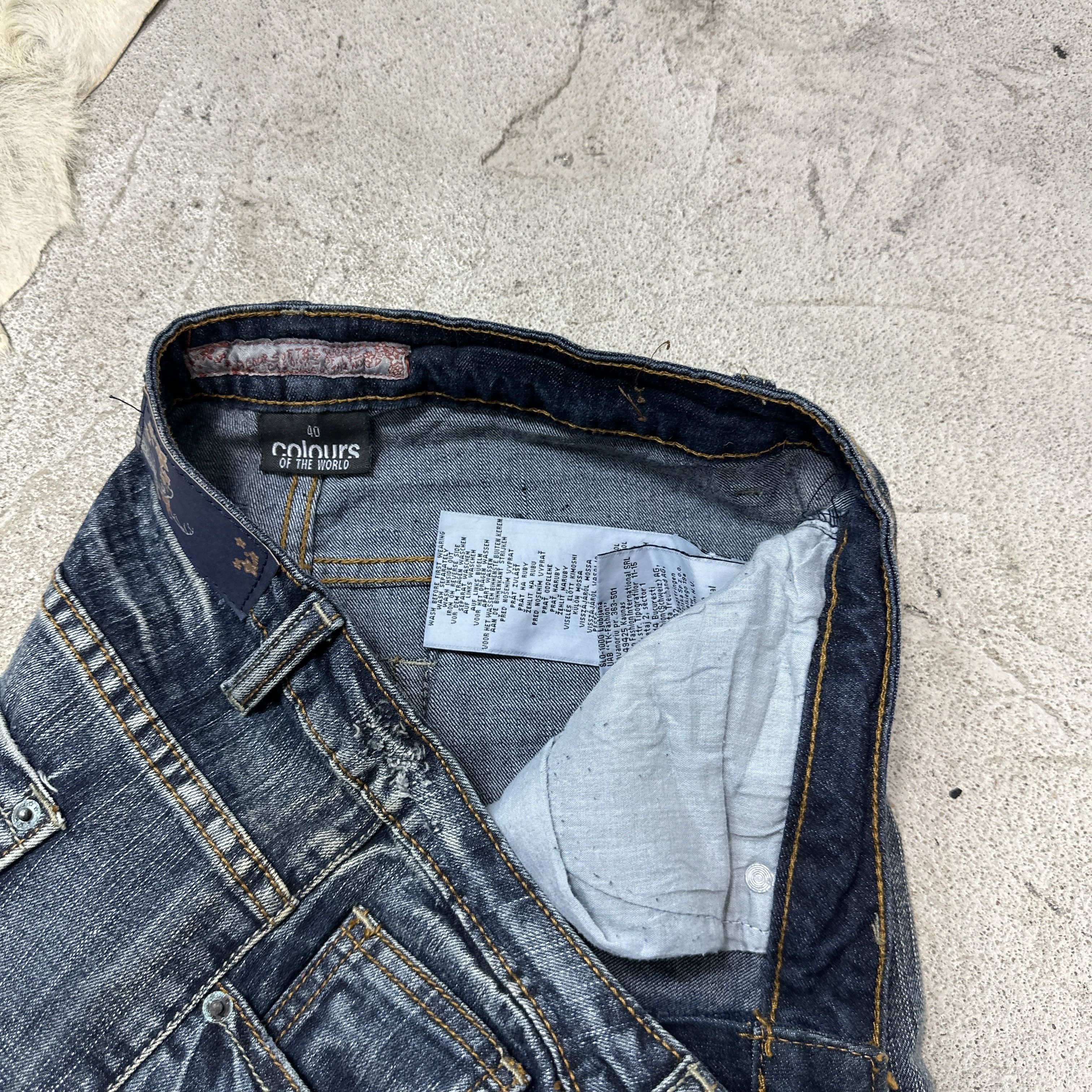 Vintage Vintage Denim Washed Straight Wide Leg Jeans Y2K Size 27" / US 4 / IT 40 - 6 Thumbnail