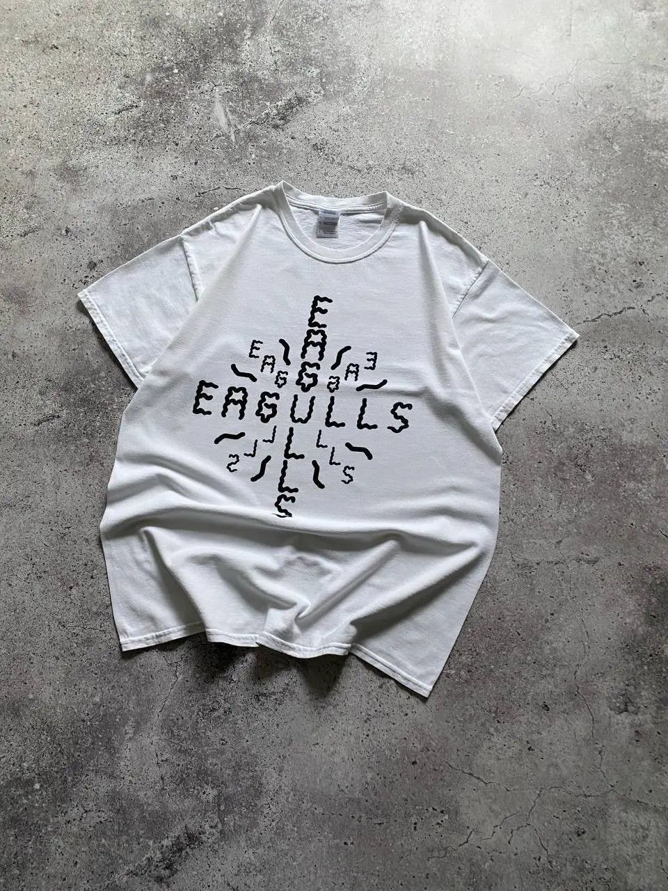 RARE EAGULLS LOGO POST PUNK BAND T SHIRT
