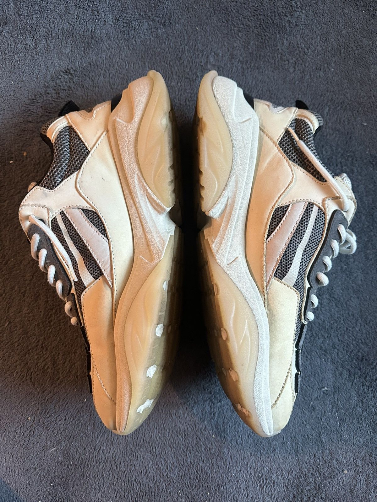 Amiri Amiri Bone Runners White & Gray Mesh Size 12/45 Size US 12 / EU 45 - 2 Thumbnail