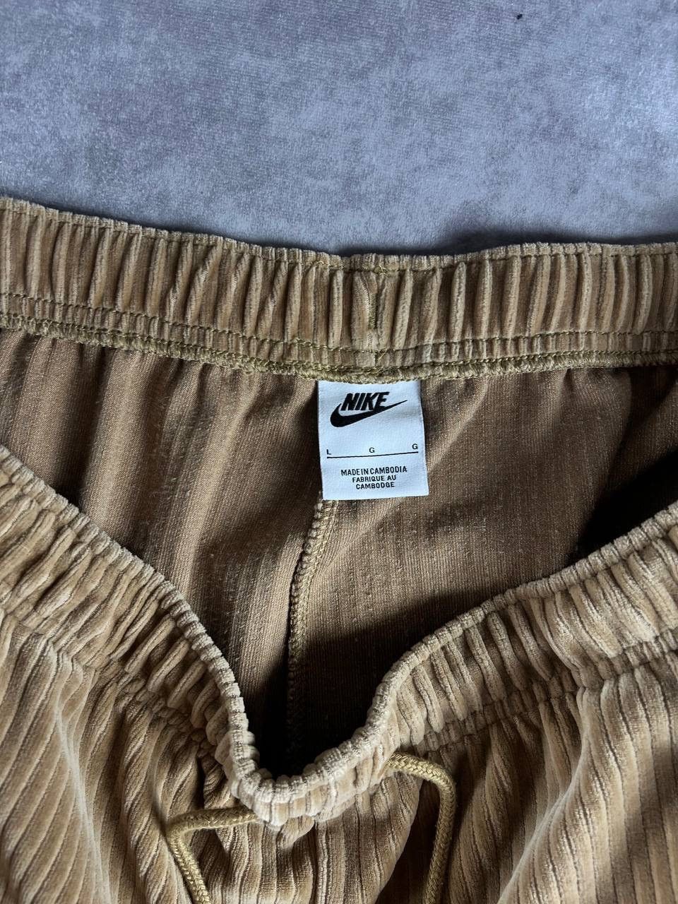Nike Nike Brown Corduroy Wide-Leg Track Pants Size L Size 30" / US 8 / IT 44 - 3 Thumbnail