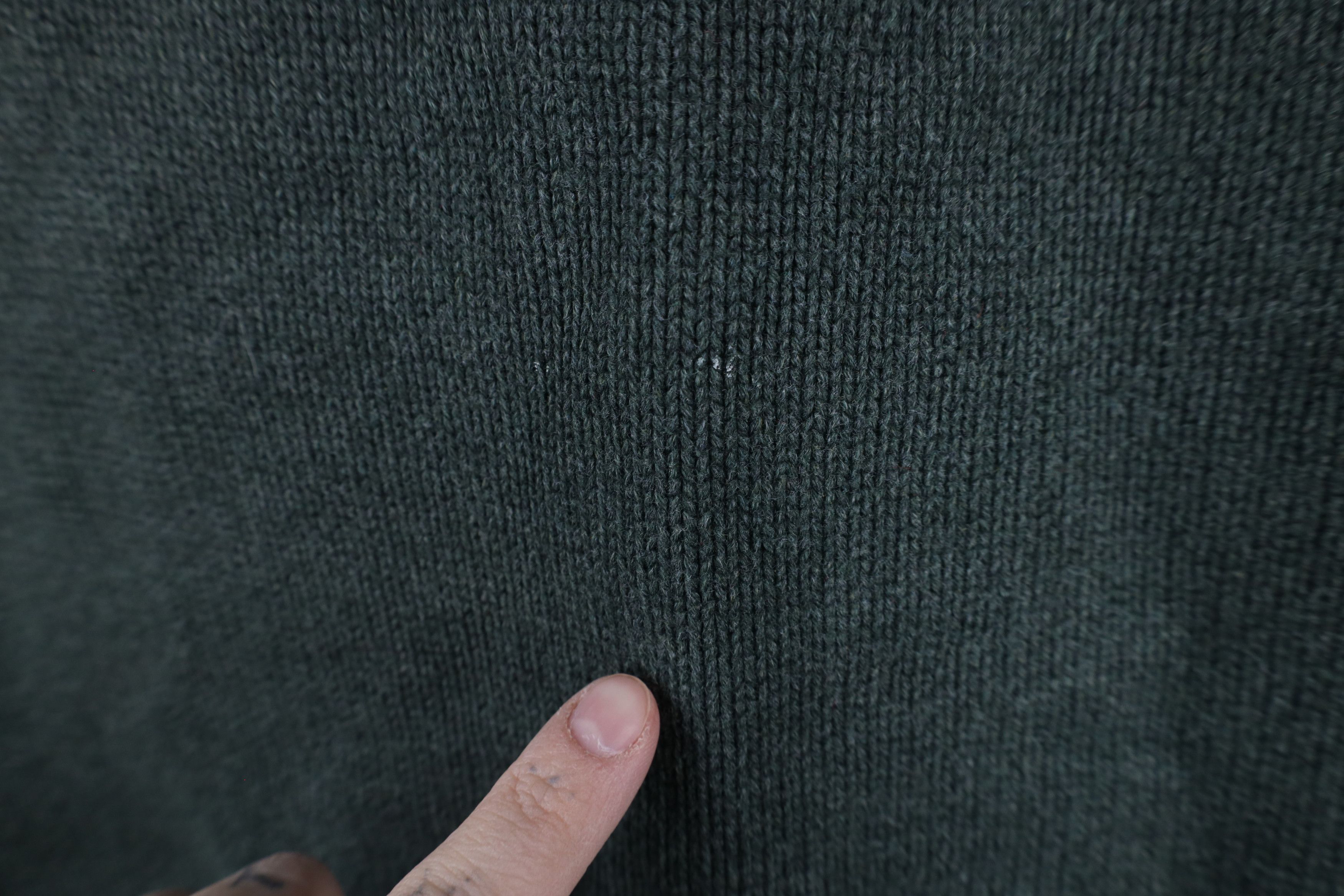 L.L. Bean × Vintage Vintage 90s LL Bean Blank Cotton Knit V-Neck Sweater Vest Size US L / EU 52-54 / 3 - 4 Thumbnail