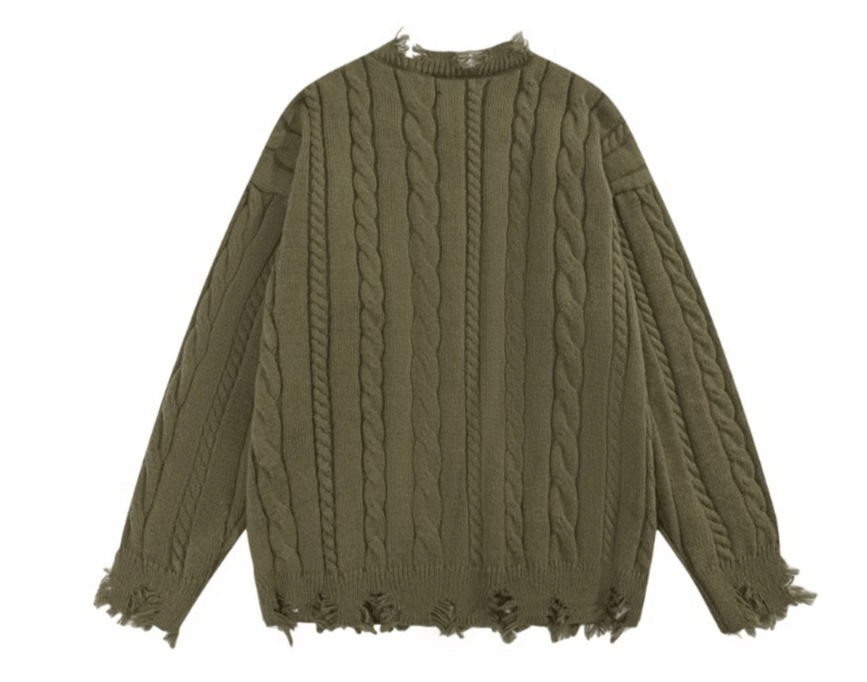 Japanese Brand Oversized Sweaters Ripped Size US M / EU 48-50 / 2 - 2 Thumbnail