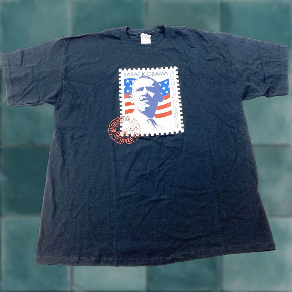 Delta Barack Obama T Shirt Mens XL Inauguration 2009 Black Graphic Tee Mens XL Obama -3 Size US XL / EU 56 / 4 - 1 Thumbnail