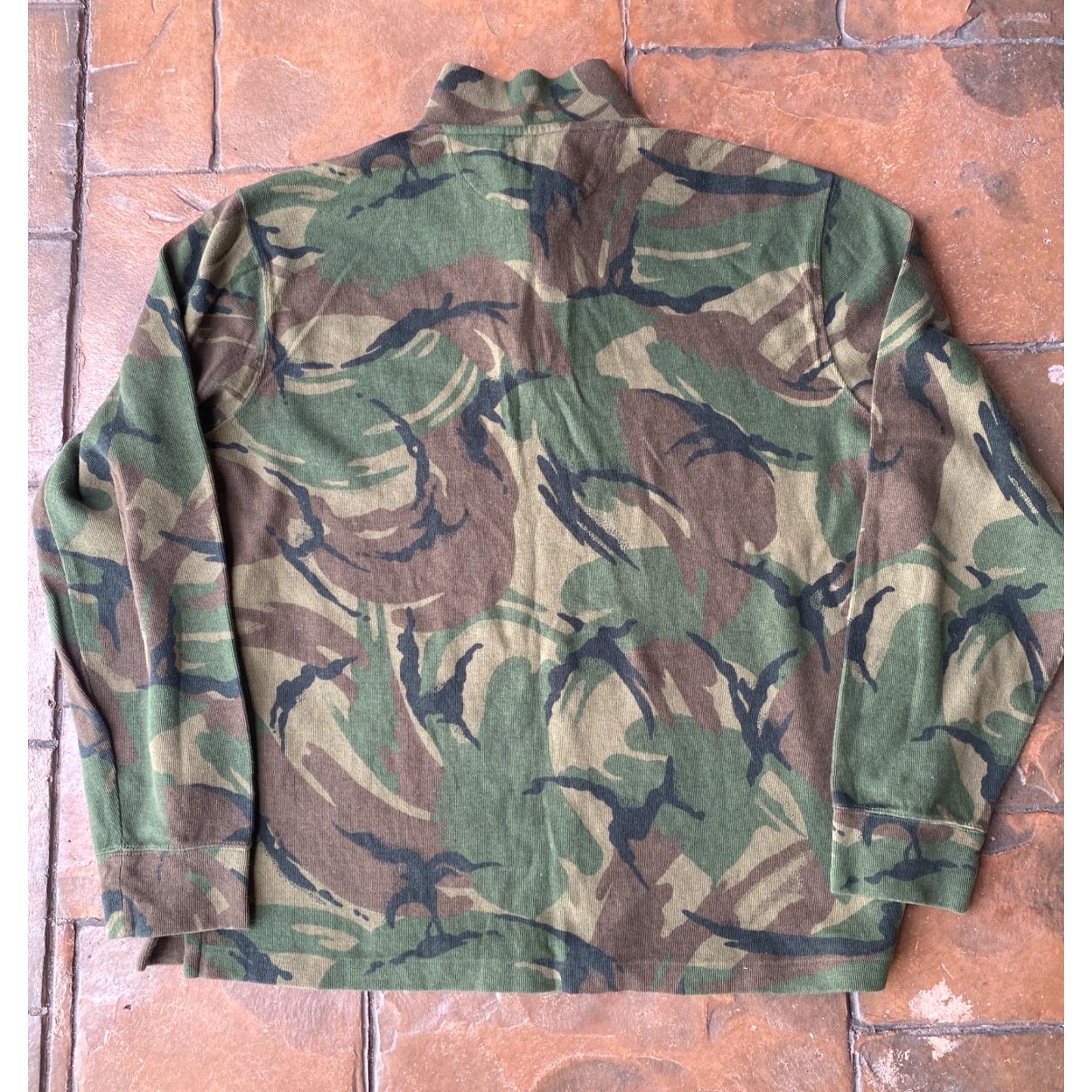 Ralph Lauren Ralph Lauren Polo Sweater Mens Large 1/4 Zip Logo Camouflage Camo Woodland Green Knit Pullover Casual Winter Fall Size US L / EU 52-54 / 3 - 3 Thumbnail