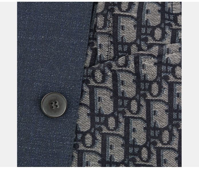 Dior o1w1db10225 324S77 Two-in-One Belted Jacket in Deep Blue Size XL / US 12-14 / IT 48-50 - 8 Thumbnail