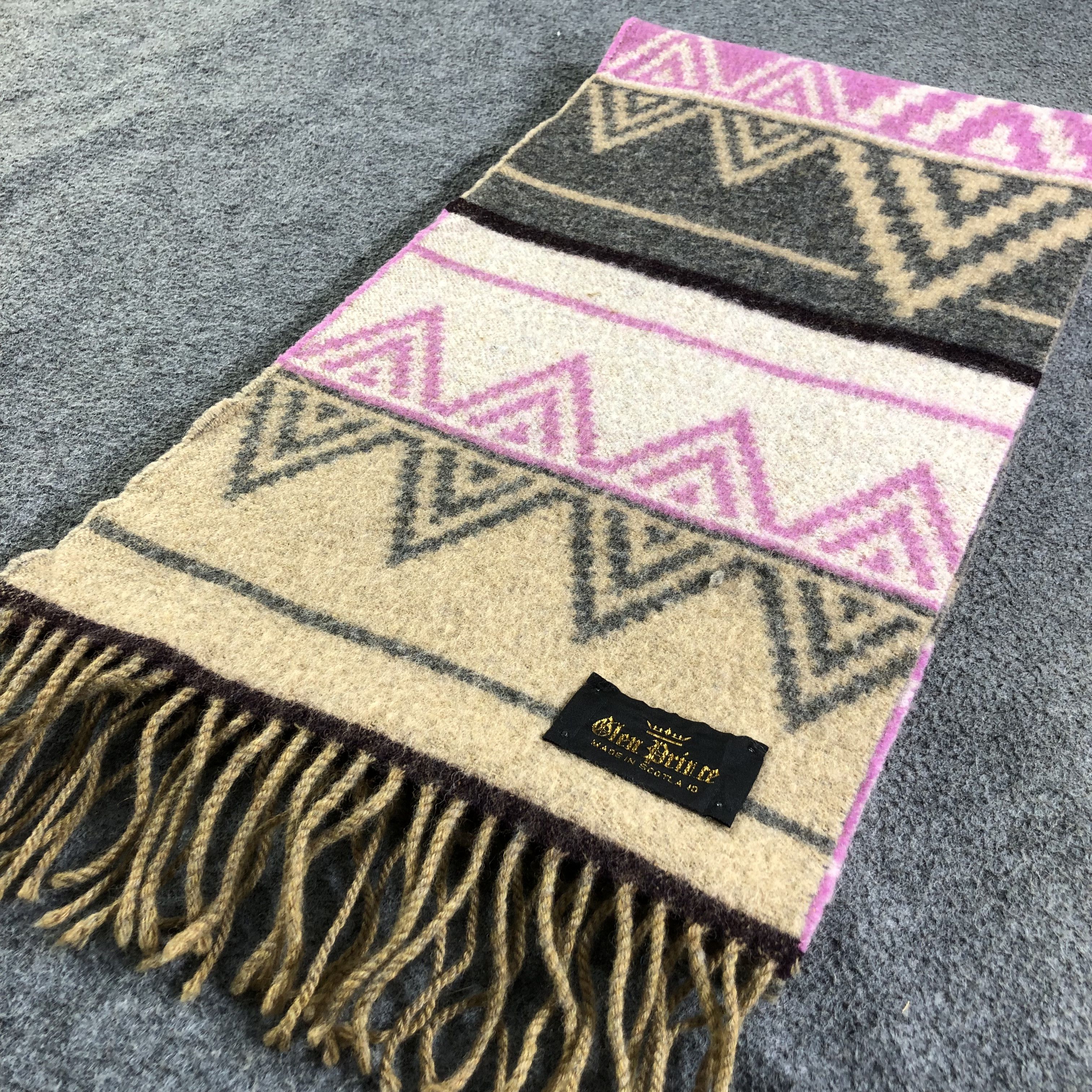 Vintage Glen Prince Navajo Wool Scarf Muffler V1800 Size ONE SIZE - 4 Thumbnail