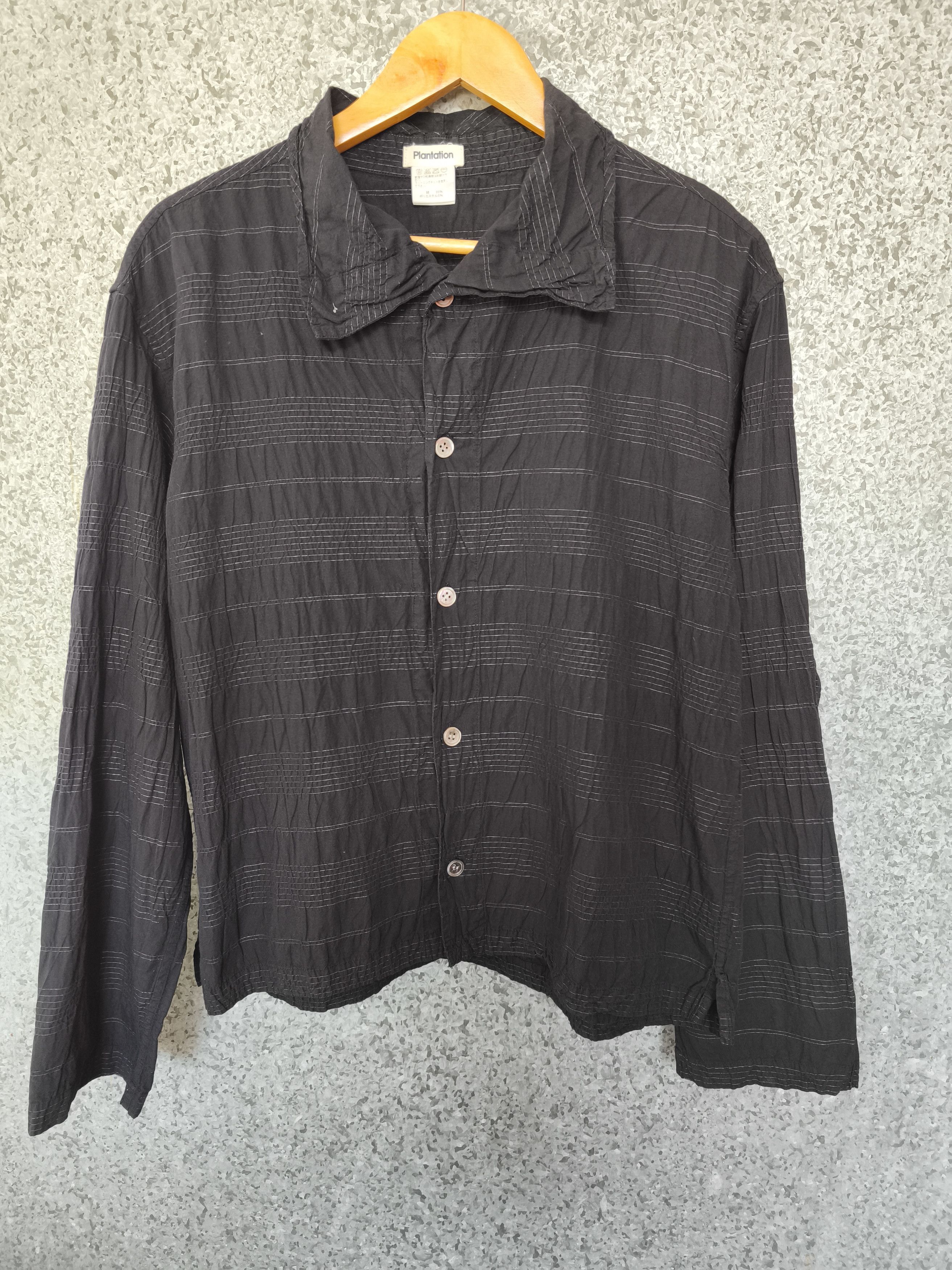 Issey Miyake 🔥 Plantation by Issey Miyake shirt ribbed button up Size US M / EU 48-50 / 2 - 2 Thumbnail