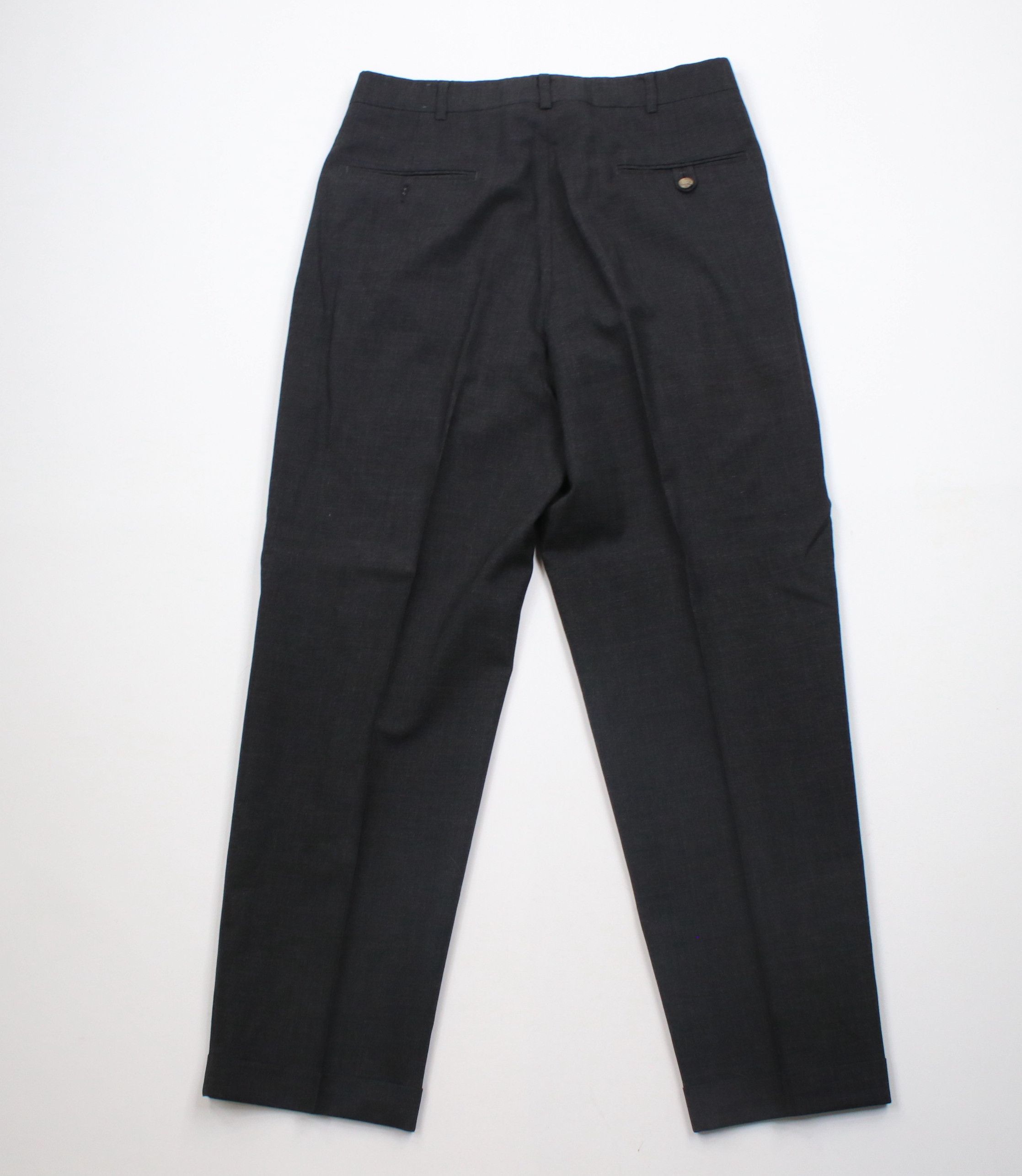 Tommy Hilfiger × Vintage Vintage 90s Tommy Hilfiger Cuffed Chino Pants Charcoal Gray Size US 30 / EU 46 - 10 Thumbnail