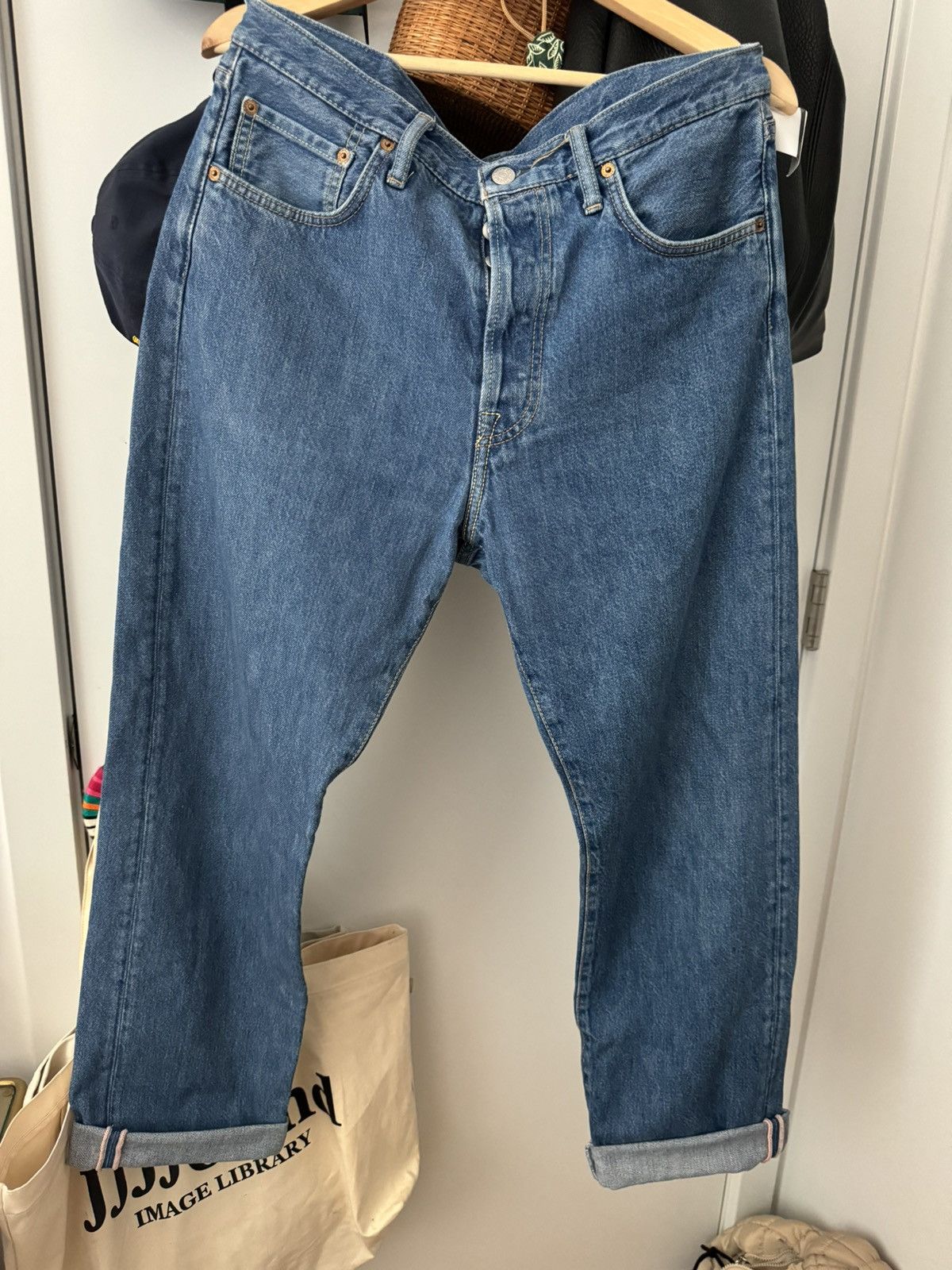 Acne Studios mid wash denim jeans
