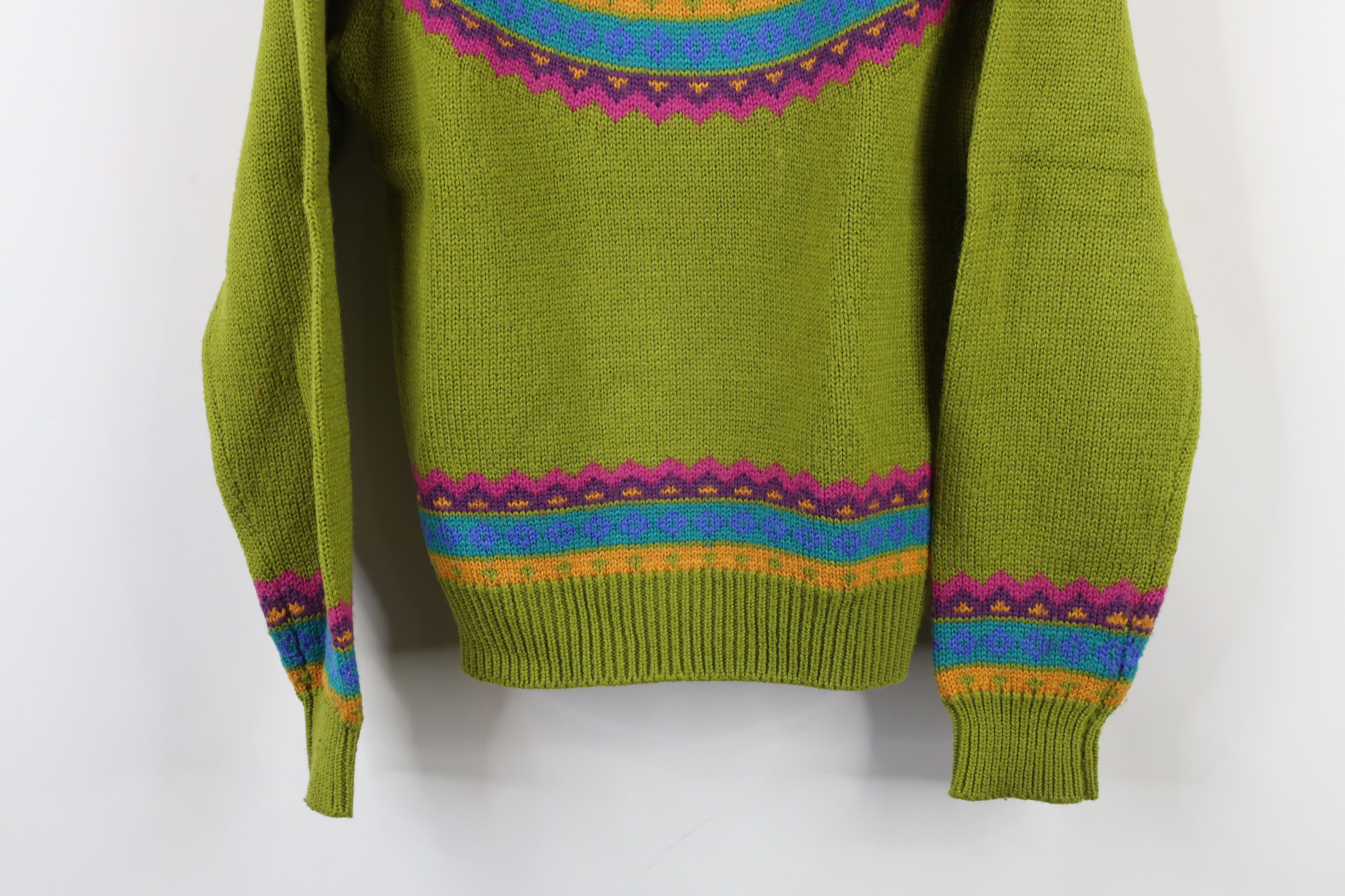 Vintage Vintage 90s Streetwear Blend Knit Rainbow Fair Isle Sweater Size S / US 4 / IT 40 - 3 Thumbnail