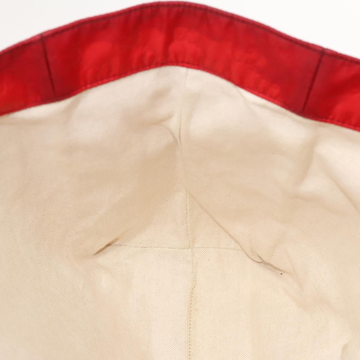Gucci GUCCI GG Canvas Tote Bag Nylon Red Gold Size ONE SIZE - 16 Thumbnail