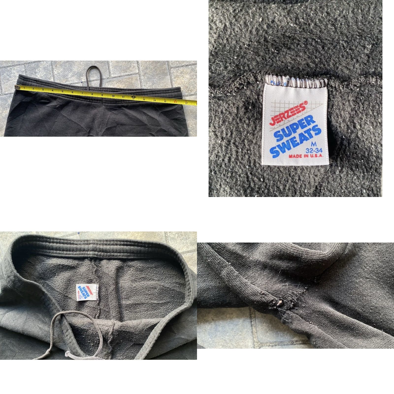 Jerzees VTG Jerzees Super Sweats Sweatpants Men’s M USA Made Colorado Buffaloes CU Black 1980s Decade Mens Size US 31 - 8 Thumbnail