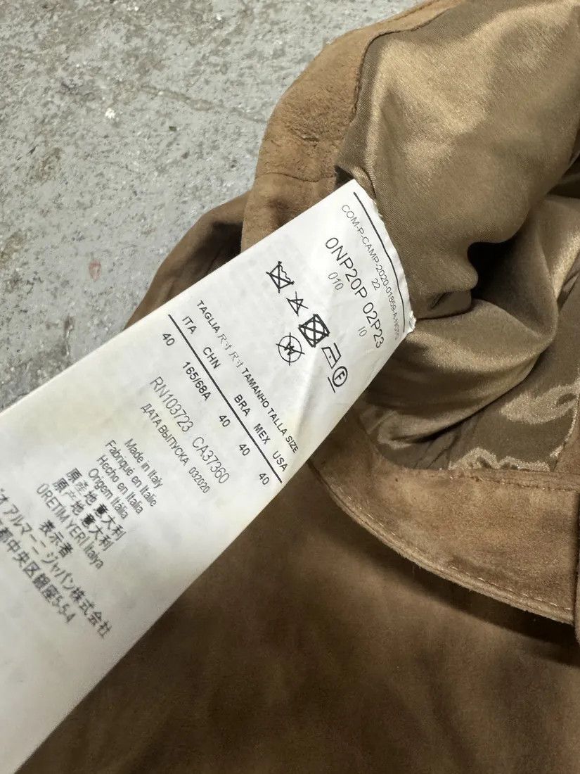 Emporio Armani × Vintage AW2020 Emporio Armani Suede Beige Leather Pants Size 26" / US 2 / IT 38 - 9 Thumbnail