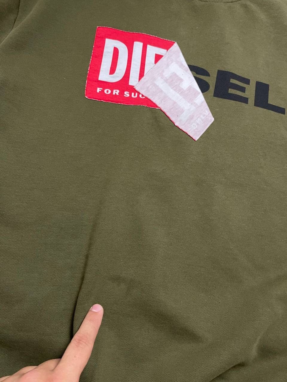 Diesel × Vintage Diesel Vntg Oversized Sweatshirt Big CENTER Logo Y2K Size US L / EU 52-54 / 3 - 7 Thumbnail