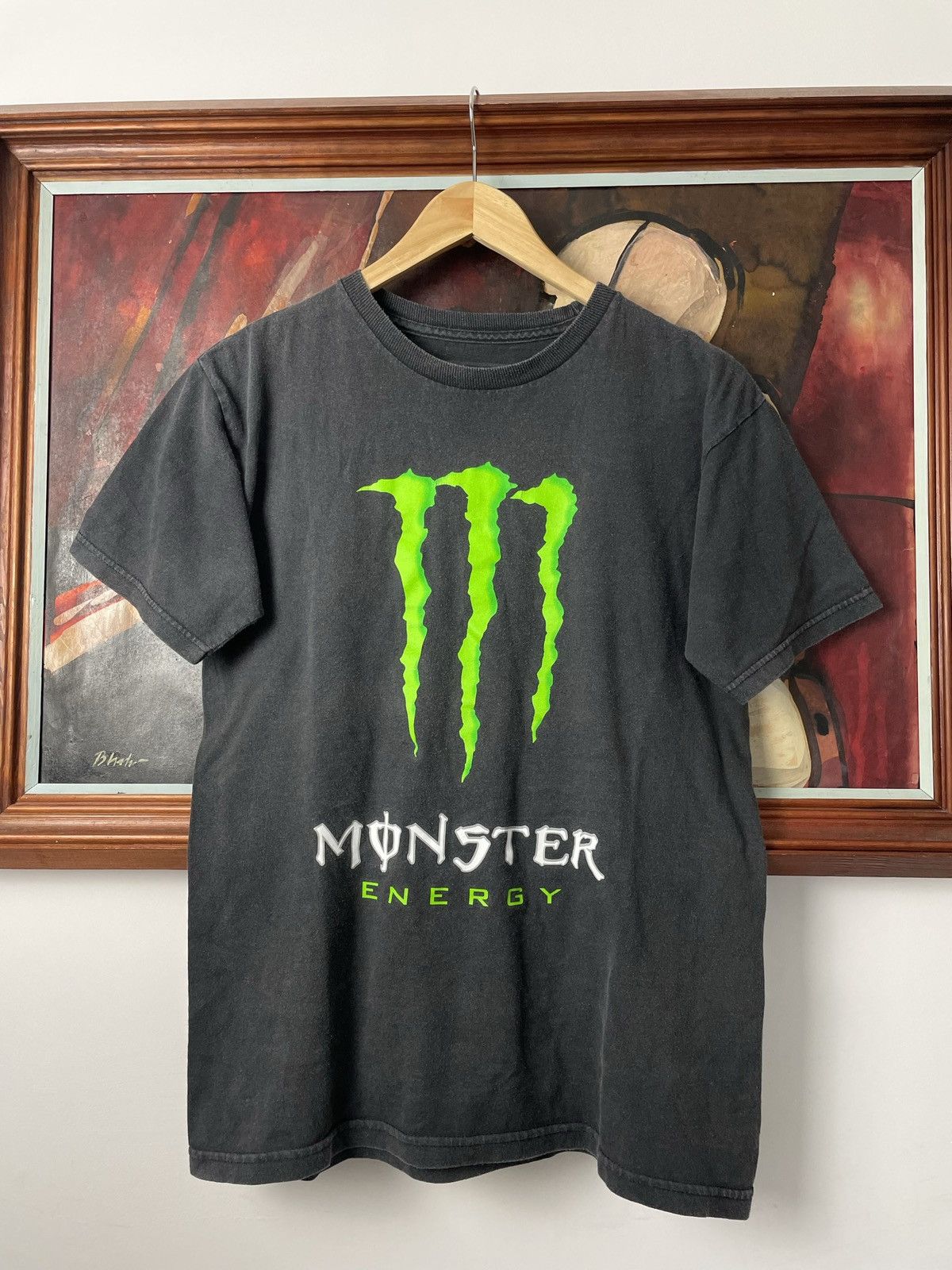 Racing × Rare × Vintage Monster Energy Drink Black Green Thunder Racing ...