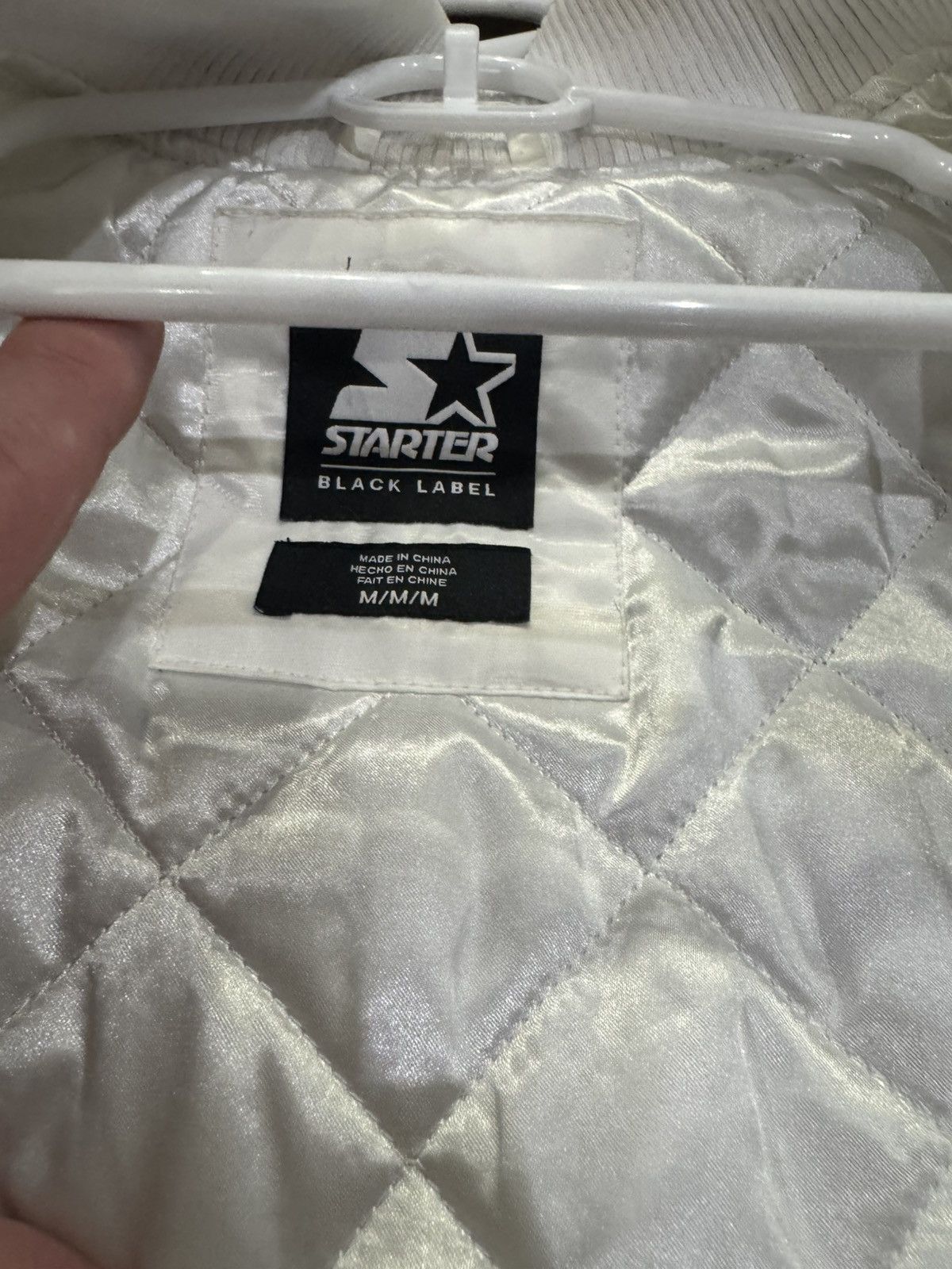 Starter Raiders Black Label Silver Black Satin Starter Jacket Sz M Size US M / EU 48-50 / 2 - 7 Thumbnail