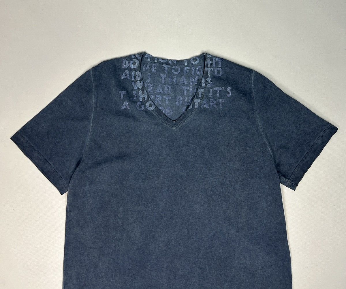 Maison Margiela Maison Martin Margiela AIDS Awareness Garment Dyed T-Shirt Size US M / EU 48-50 / 2 - 2 Thumbnail