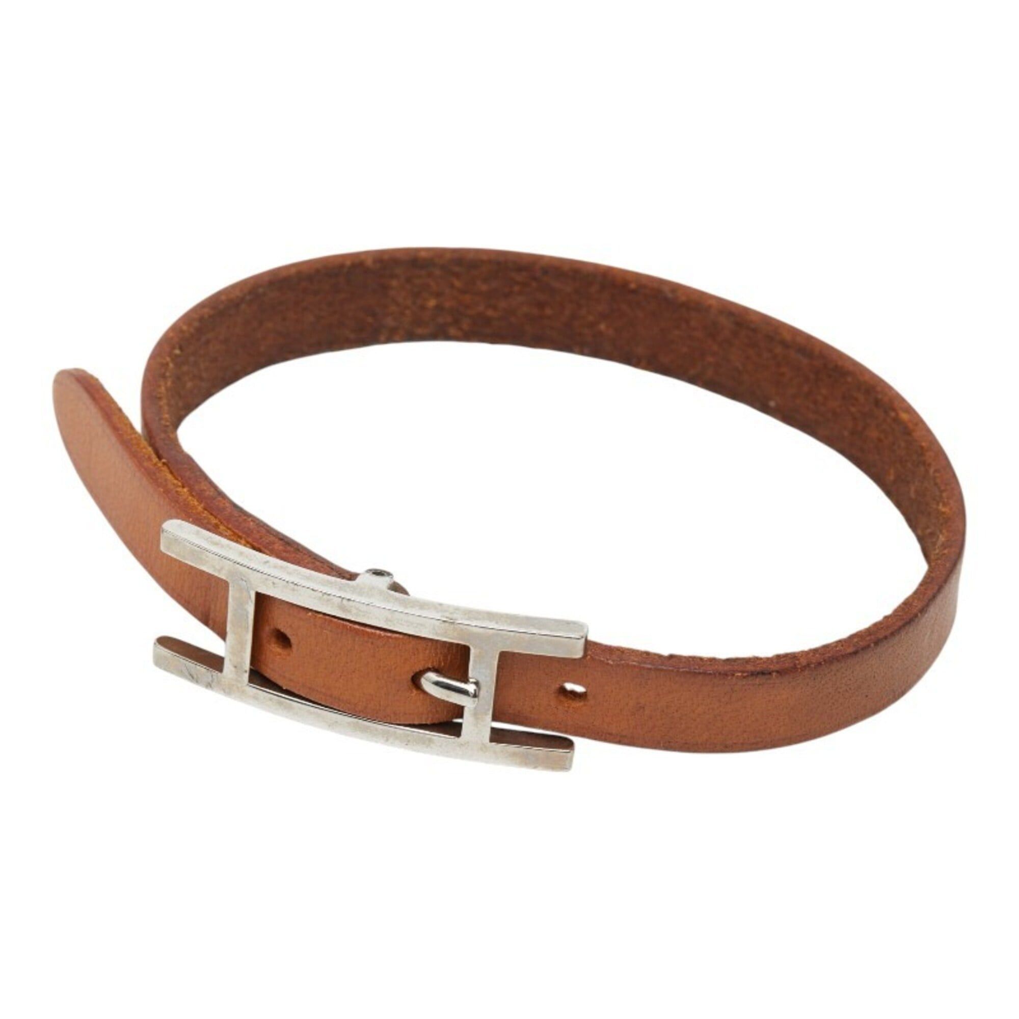 Hermes Hermes Api Bracelet □I Brown Leather Women's HERMES Size ONE SIZE - 1 Thumbnail