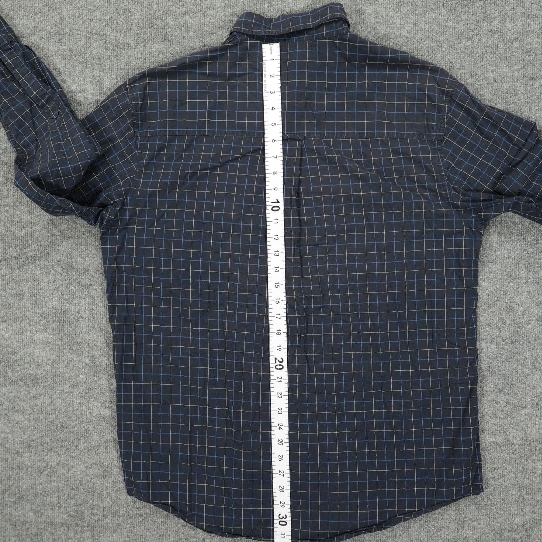 Chaps Chaps Ralph Lauren Shirt Mens L Navy Button-Down Long Sleeve Windowpane Size US L / EU 52-54 / 3 - 6 Thumbnail