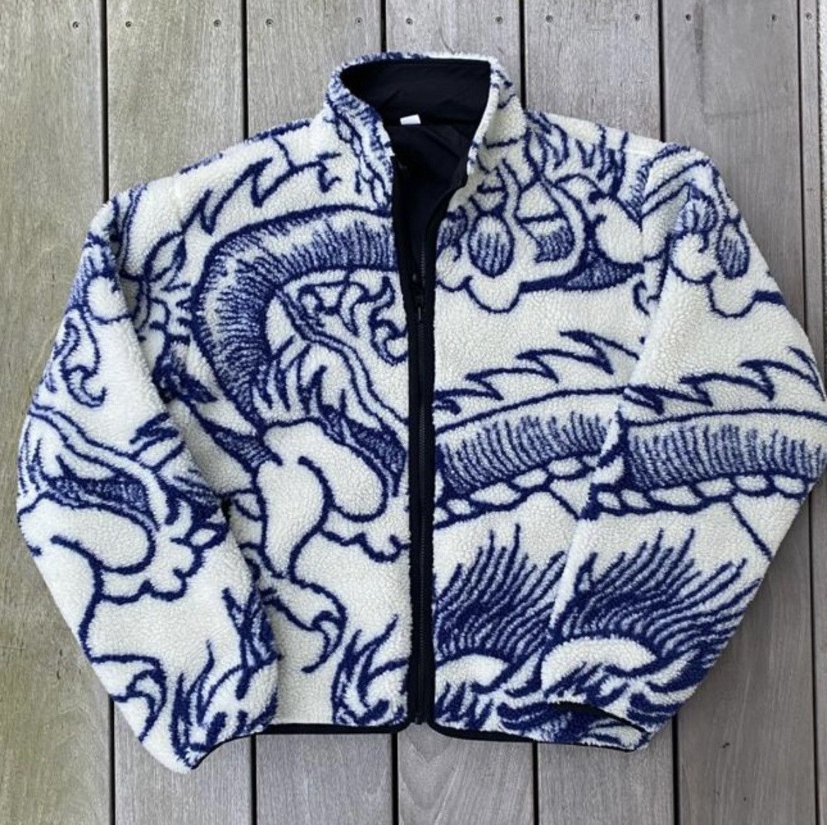 Stussy Stüssy Dragon Sherpa Fleece Jacket | Grailed