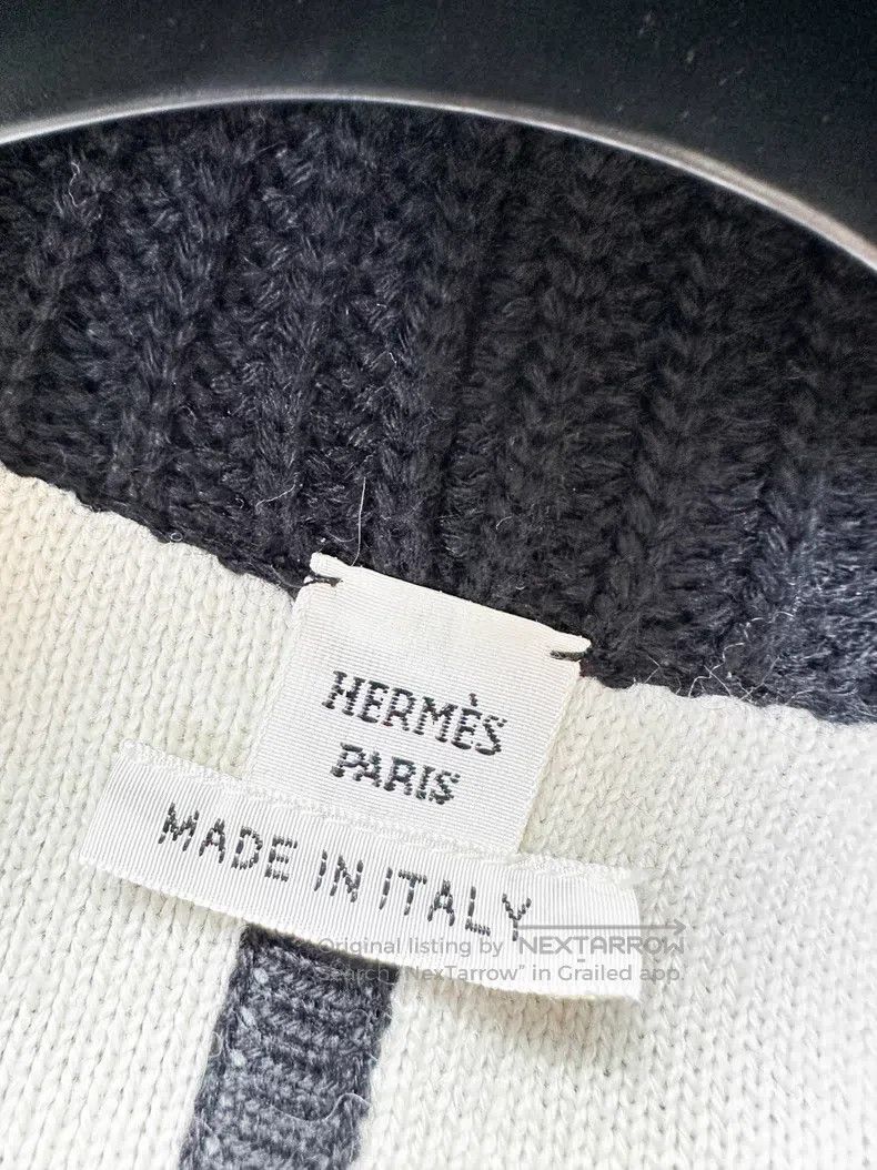 Hermes Hermes Black Cashmere Crochet Zip Up Long Sleeve Sweater Size XXS / US 00 / IT 34 - 4 Thumbnail
