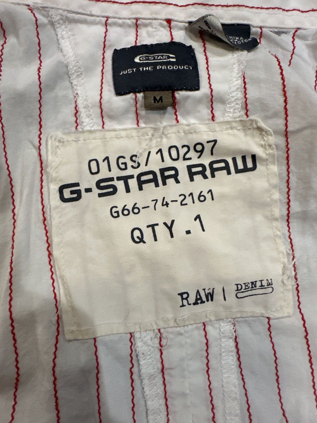 G-Star G star Raw Red Pinstripe Shirt Size US M / EU 48-50 / 2 - 3 Thumbnail