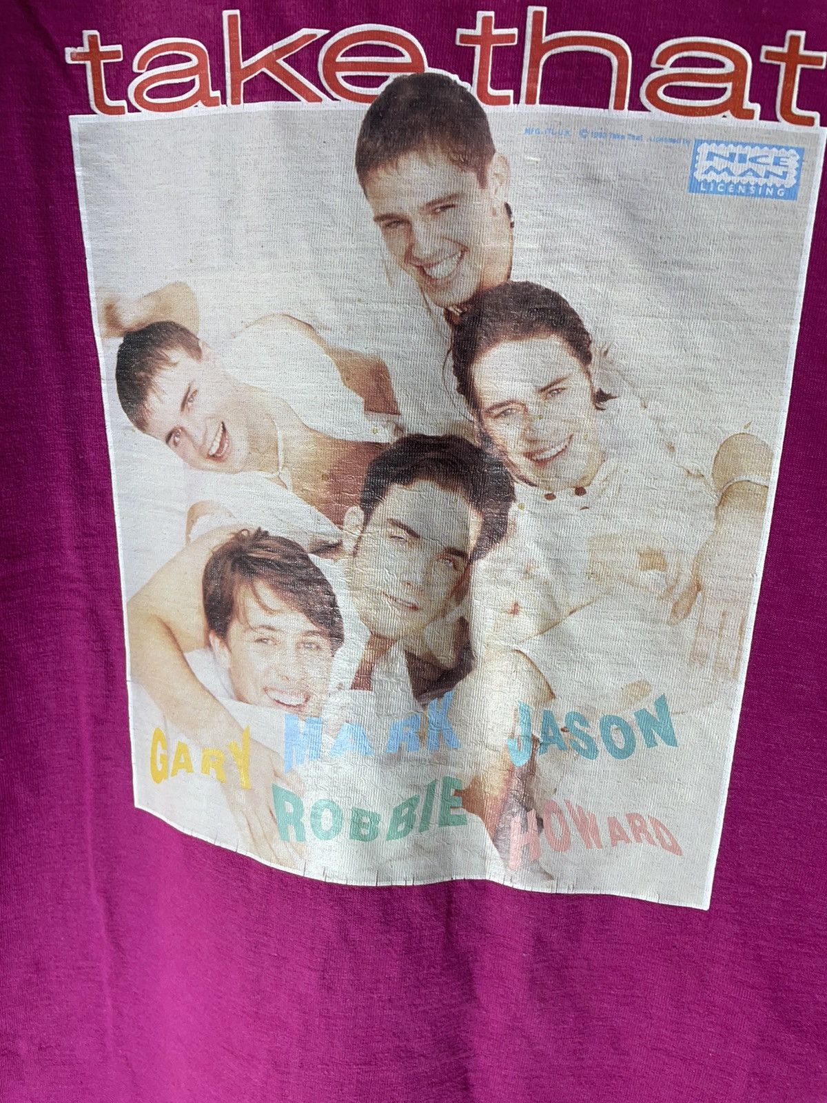 Band Tees × Vintage Take That Band vintage 1993 streetwear T shirt Size US L / EU 52-54 / 3 - 7 Thumbnail