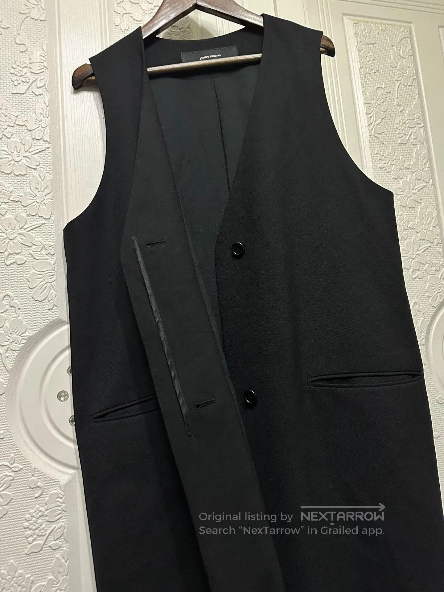Journal Standard Long Black Vest Coat for Women. Size M / US 6-8 / IT 42-44 - 2 Thumbnail