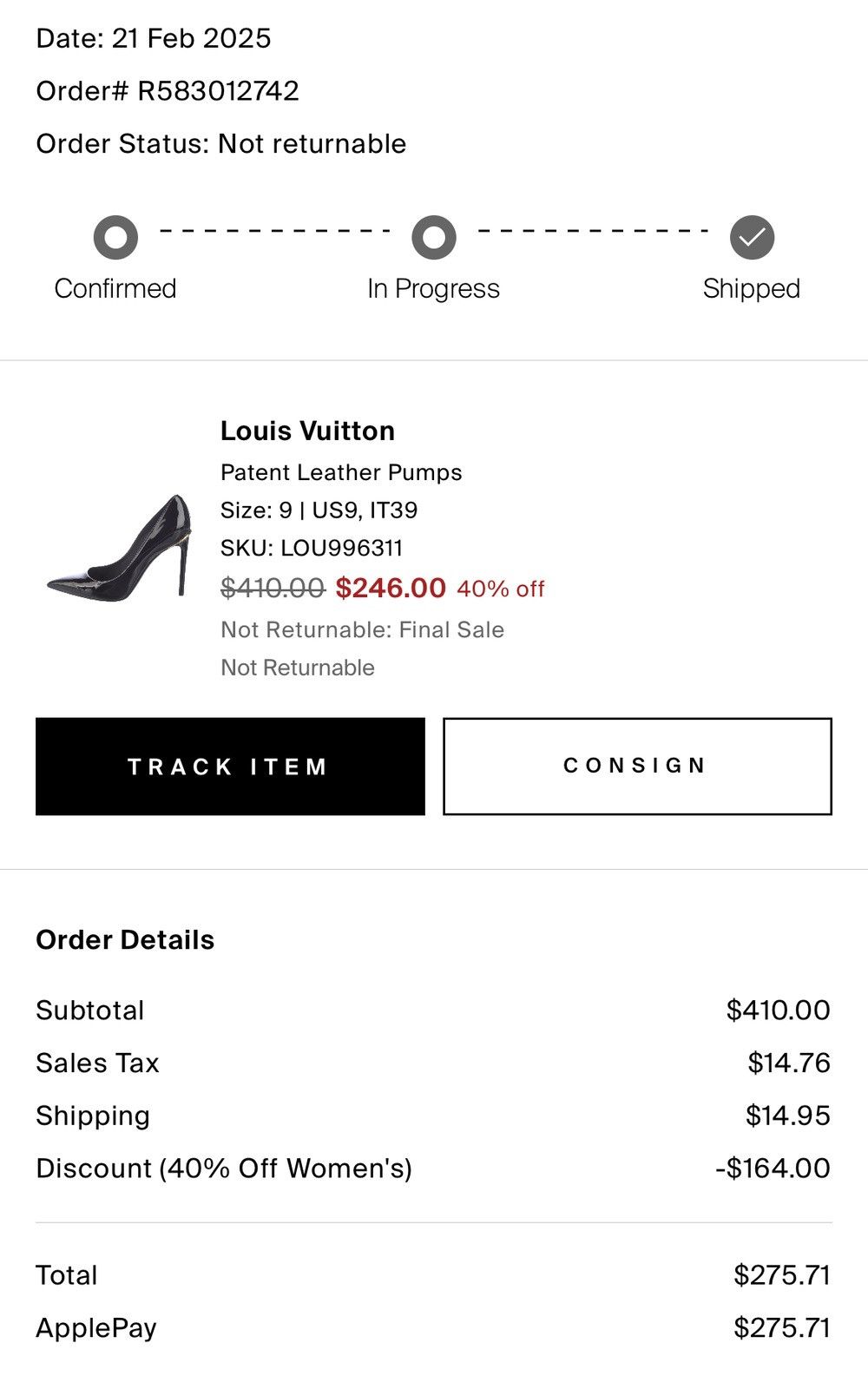 Louis Vuitton Blai Vuiton Patent Leather Pumps • Pointed-Toes Size US 9 / IT 39 - 11 Thumbnail