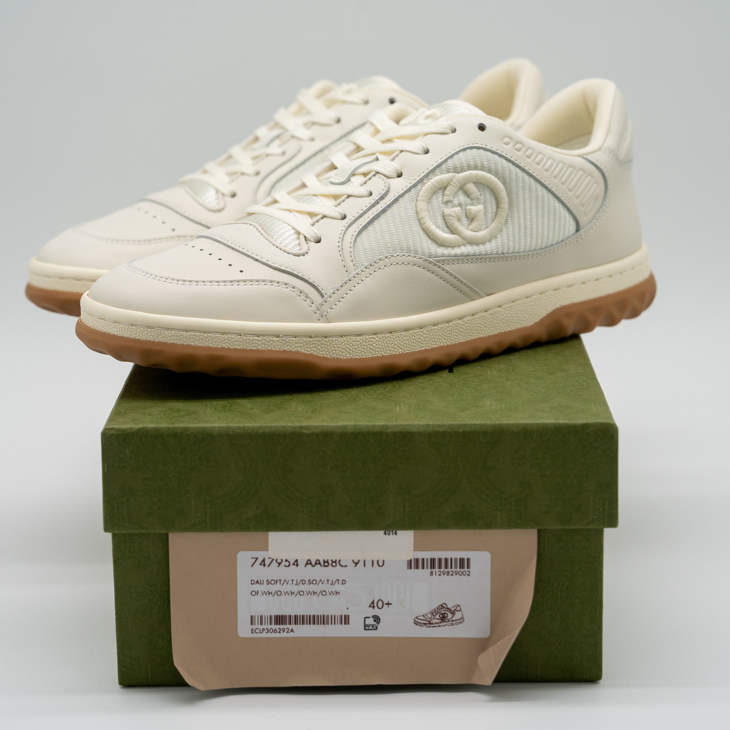 Gucci 40.5G 10.5 US Gucci MAC80 Sneakers White Brown GG Leather Size US 10.5 / IT 40.5 - 13 Thumbnail