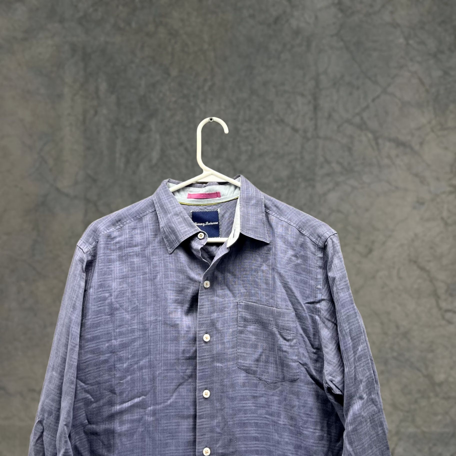 Tommy Bahama Tommy Bahama Shirt Men Small Blue Casual Button-Down Linen Glen Check Size US S / EU 44-46 / 1 - 1 Thumbnail