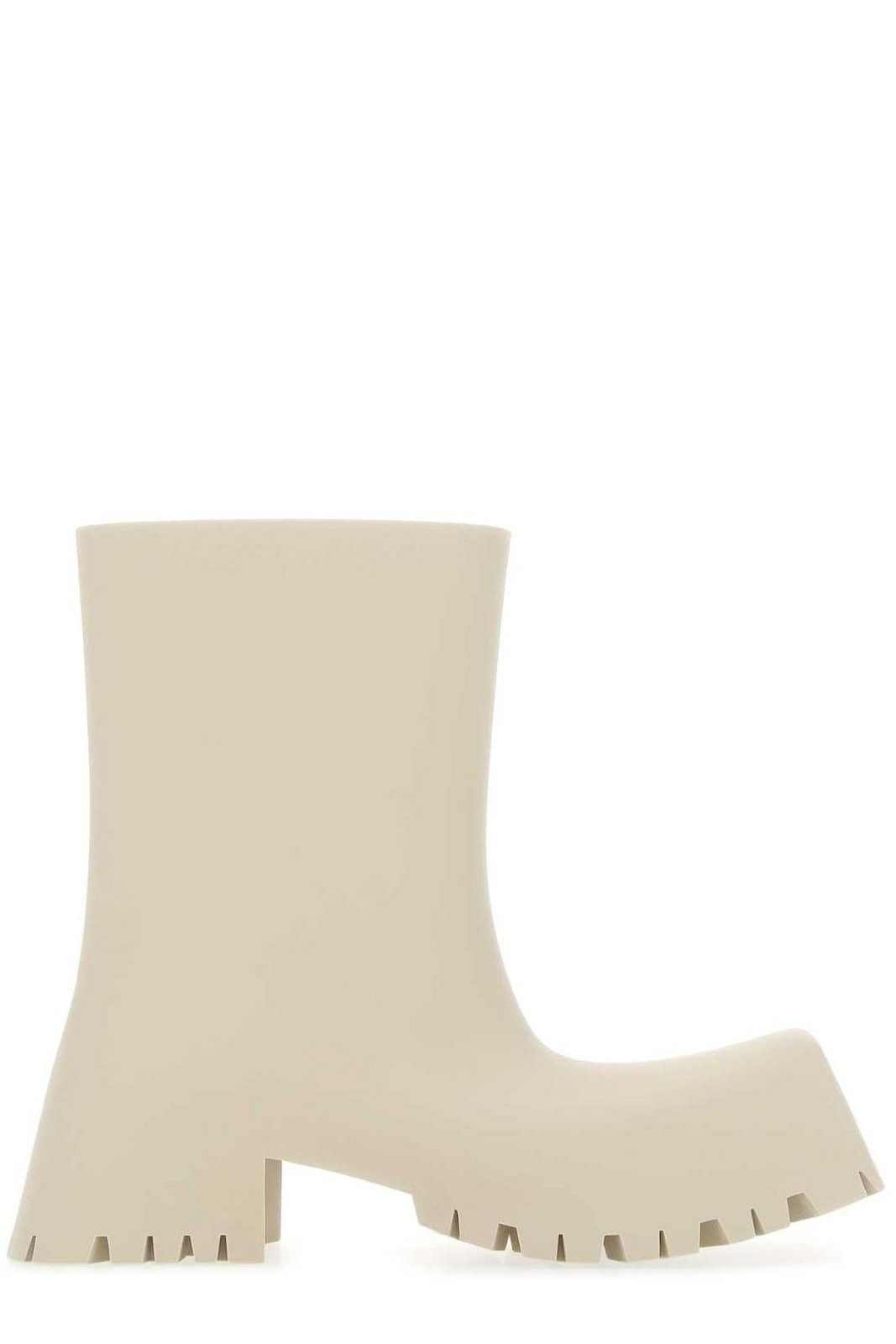 image of Balenciaga Trooper Rubber Boots In Beige, Women's (Size 5)