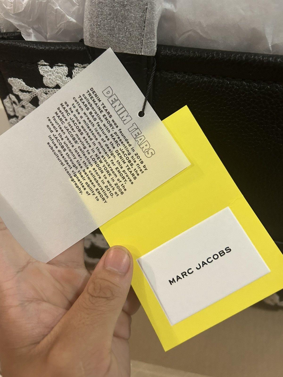 DENIM TEARS × Marc Jacobs MARC JACOB X DENIM TEAR MEDIUM TOTE BAG Size ONE SIZE - 5 Thumbnail