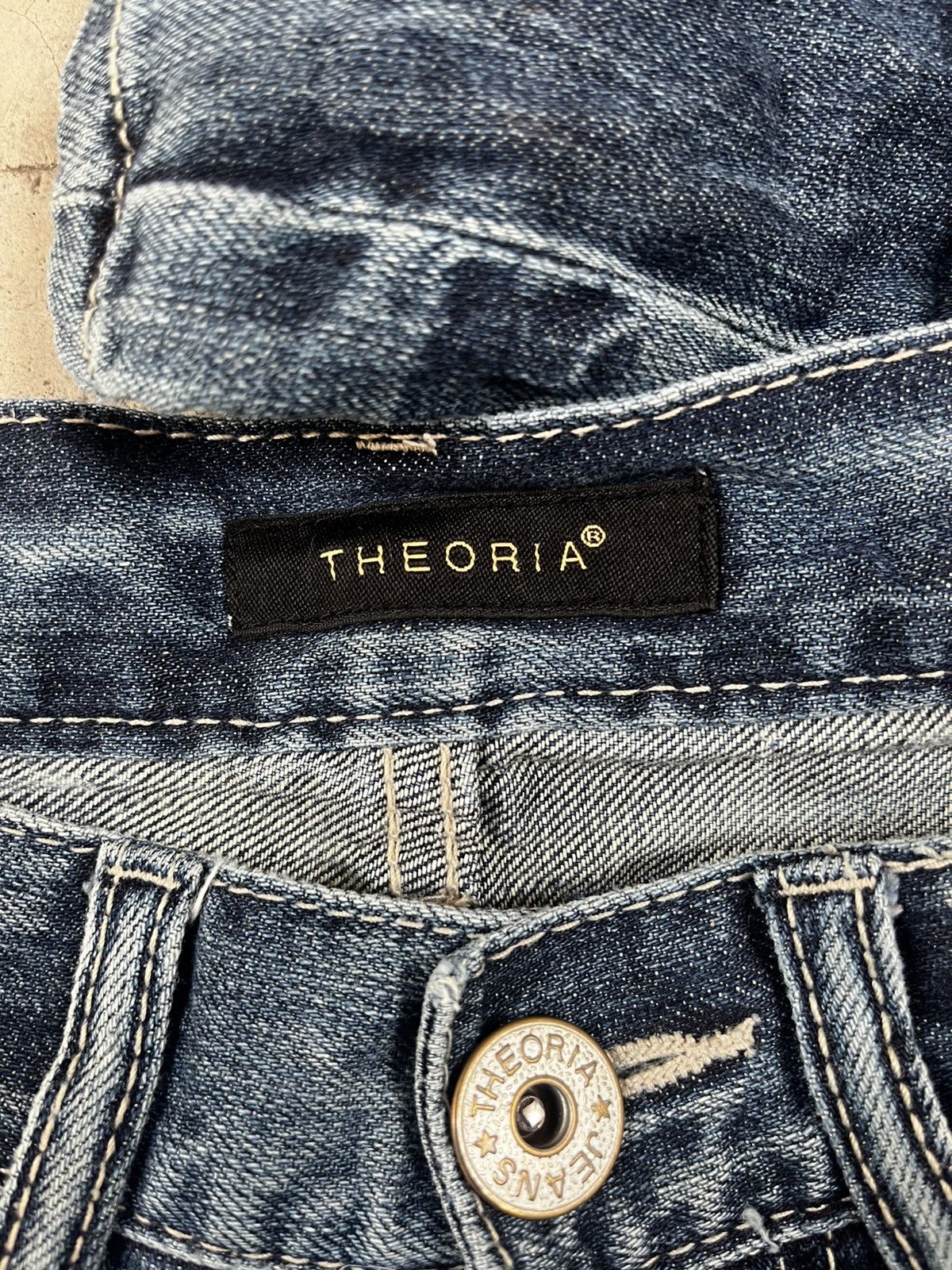Japanese Brand Distressed Denim Theoria Japan Size US 30 / EU 46 - 3 Thumbnail