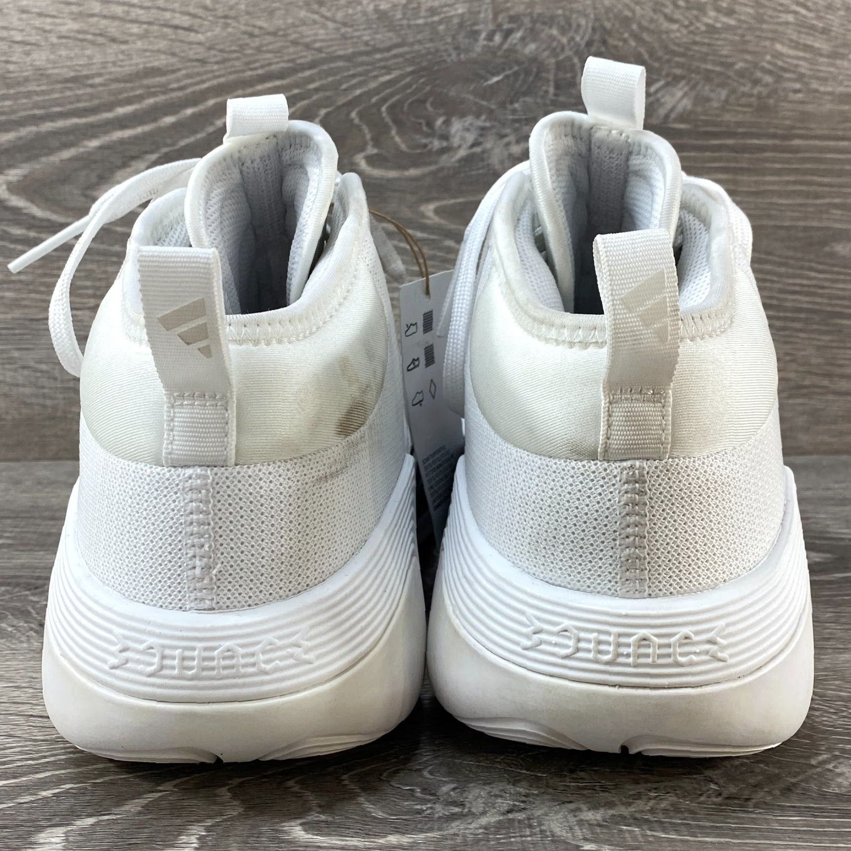 Adidas Adidas Women Exhibit Select Mid Basketball Sneakers White/Silver Metallic SZ 9.5 Size US 8 / IT 38 - 7 Thumbnail