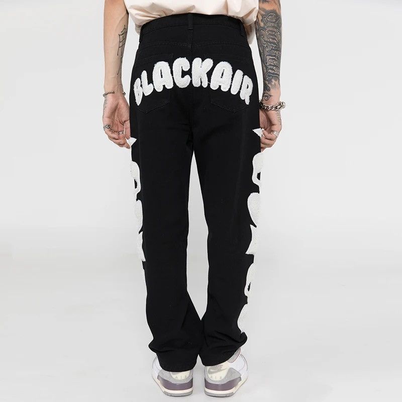 Japanese Brand Skull and Five Stars Towel Embroidery Ripped Jeans Size US 30 / EU 46 - 5 Thumbnail