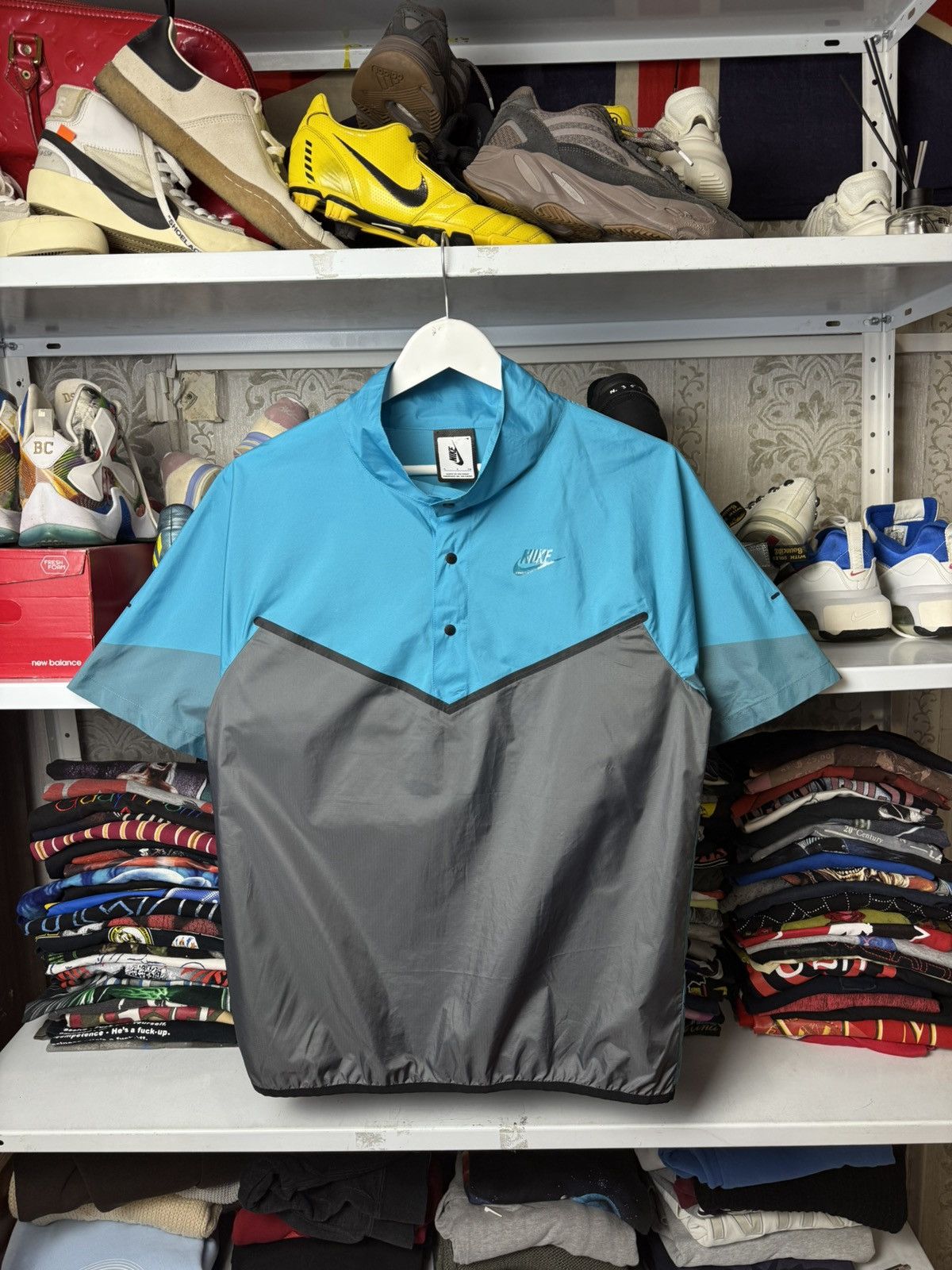 Nike Vintage Nike Tech Fleece Polo Tee Y2K Old money Size US S / EU 44-46 / 1 - 1 Thumbnail