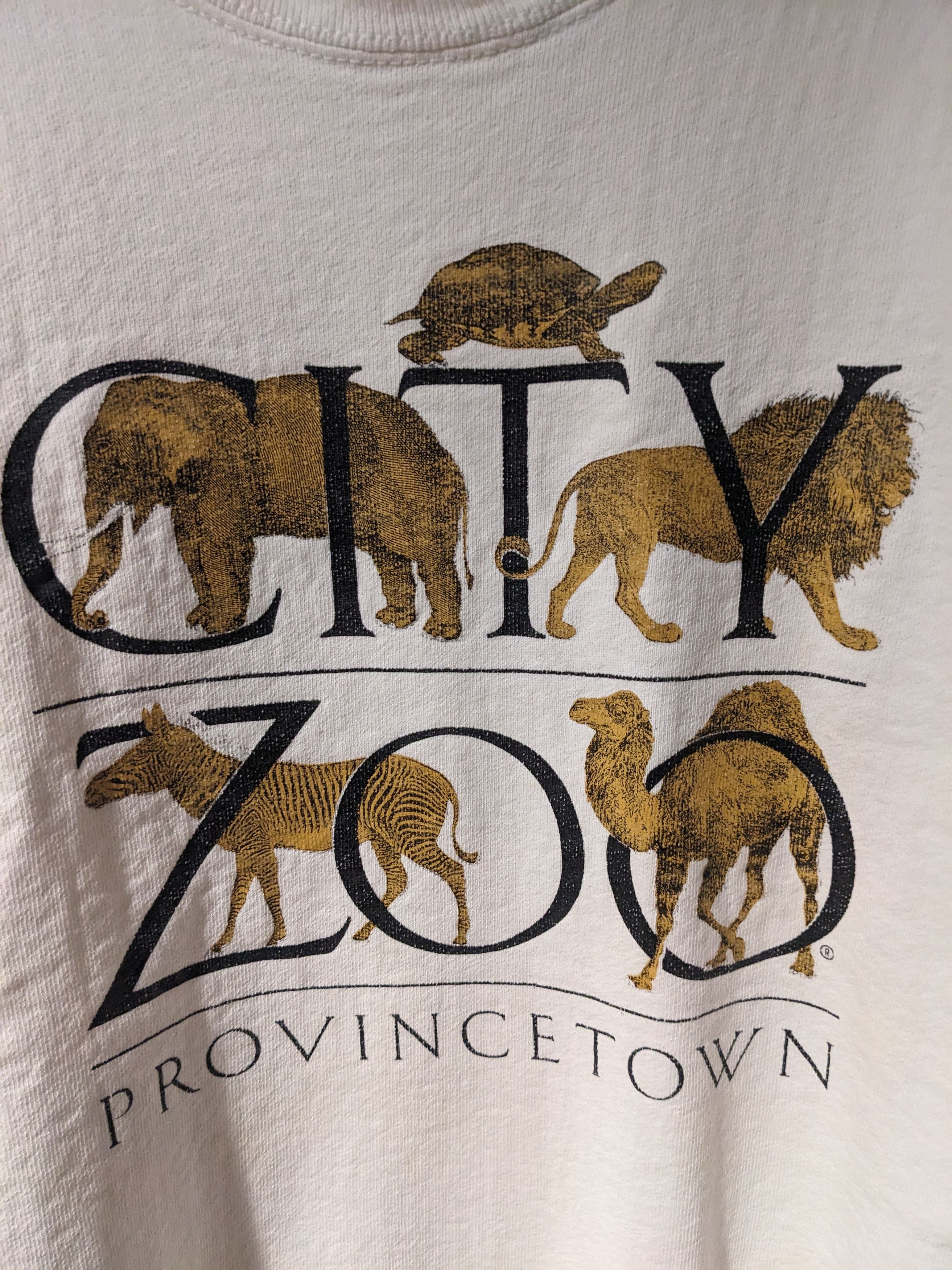 Vintage Vintage 90s City Zoo Province Town Heavy Weighted Sweatshirt Size US L / EU 52-54 / 3 - 2 Thumbnail
