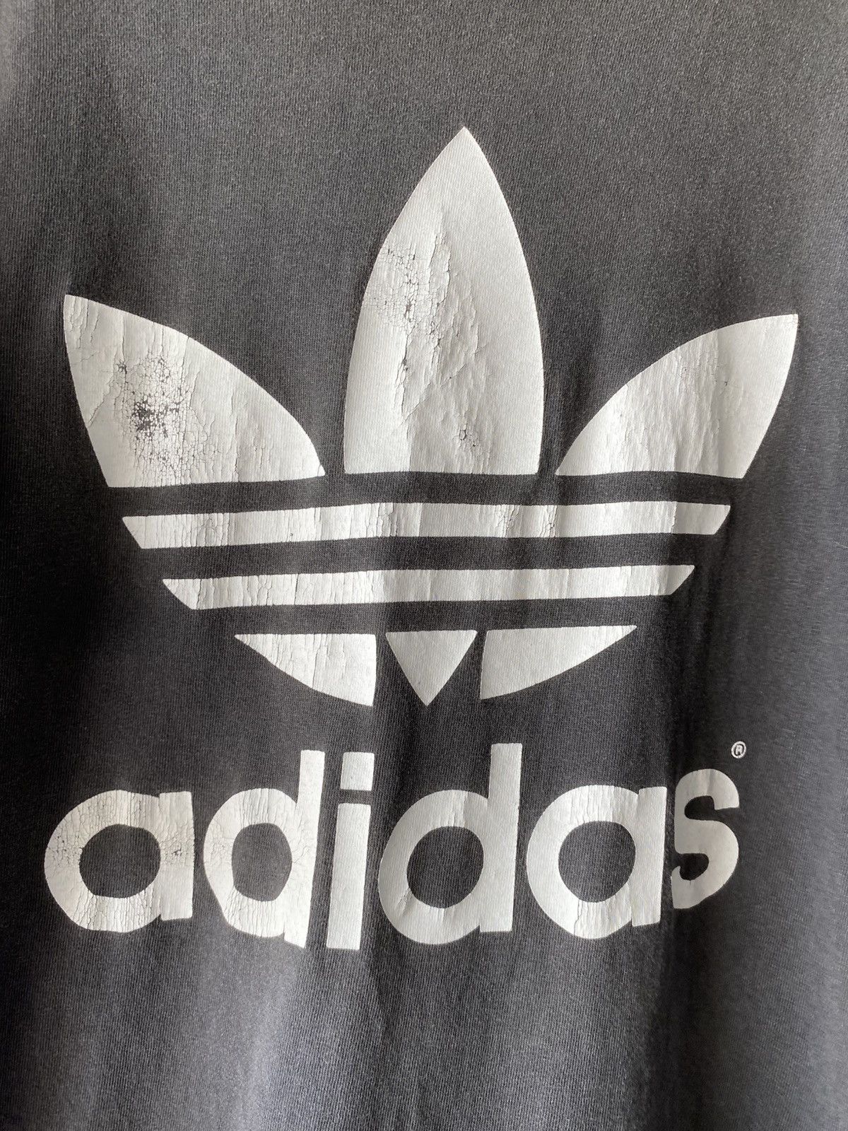 Adidas Adidas Vintage Black Adidas Trefoil Tee Size US M / EU 48-50 / 2 - 12 Thumbnail