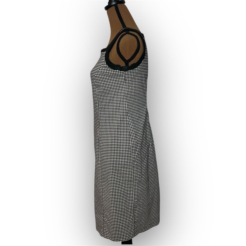 Vintage AGB Dress Byer California Vintage Black & White Gingham Plaid Print, Women’s 6 Size M / US 6-8 / IT 42-44 - 4 Thumbnail