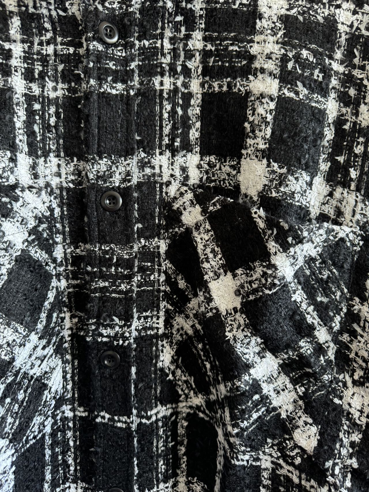 Faith Connexion Faith Connexion Oversize Tweed Shirt Size US XS / EU 42 / 0 - 4 Thumbnail