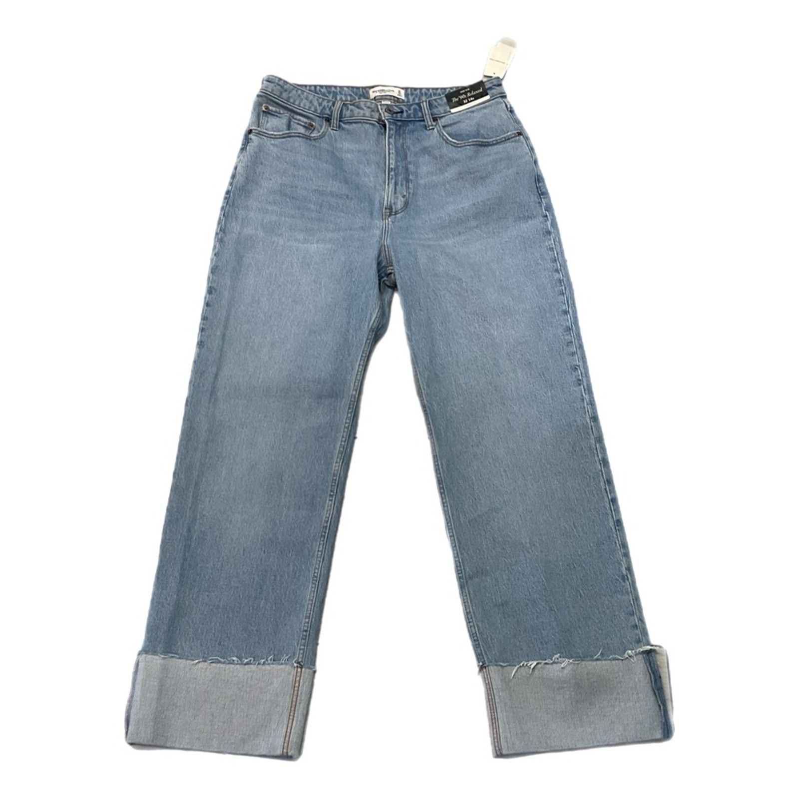 Abercrombie & Fitch Abercrombie & Fitch High Rise Relaxed Jeans Size US 32 / EU 48 - 1 Thumbnail