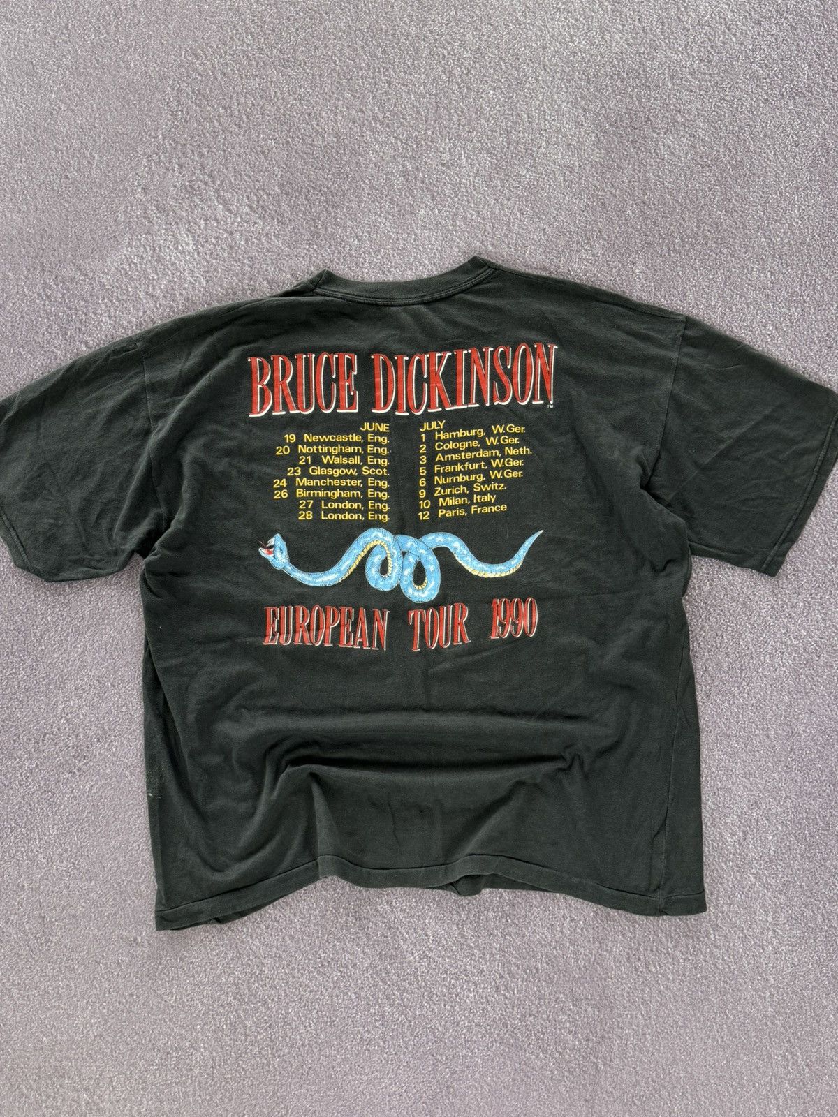 Band Tees Vintage Bruce Dickinson 1990s Crazy t-shirt Size US L / EU 52-54 / 3 - 9 Thumbnail