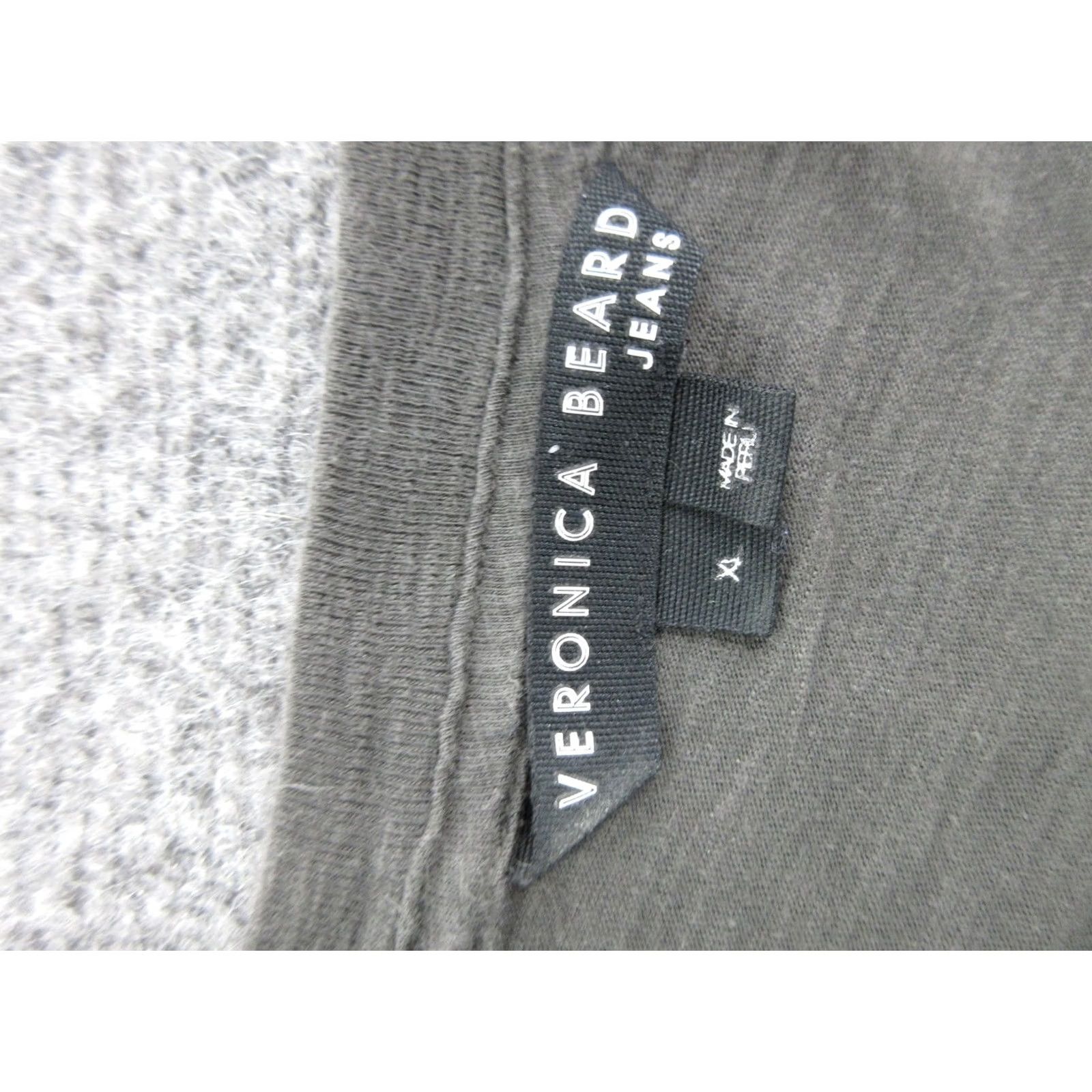 Veronica Beard Veronica Beard Shirt Womens XS Gray Crew Neck Long Sleeve Pima Cotton Jersey Top Size XS / US 0-2 / IT 36-38 - 5 Thumbnail