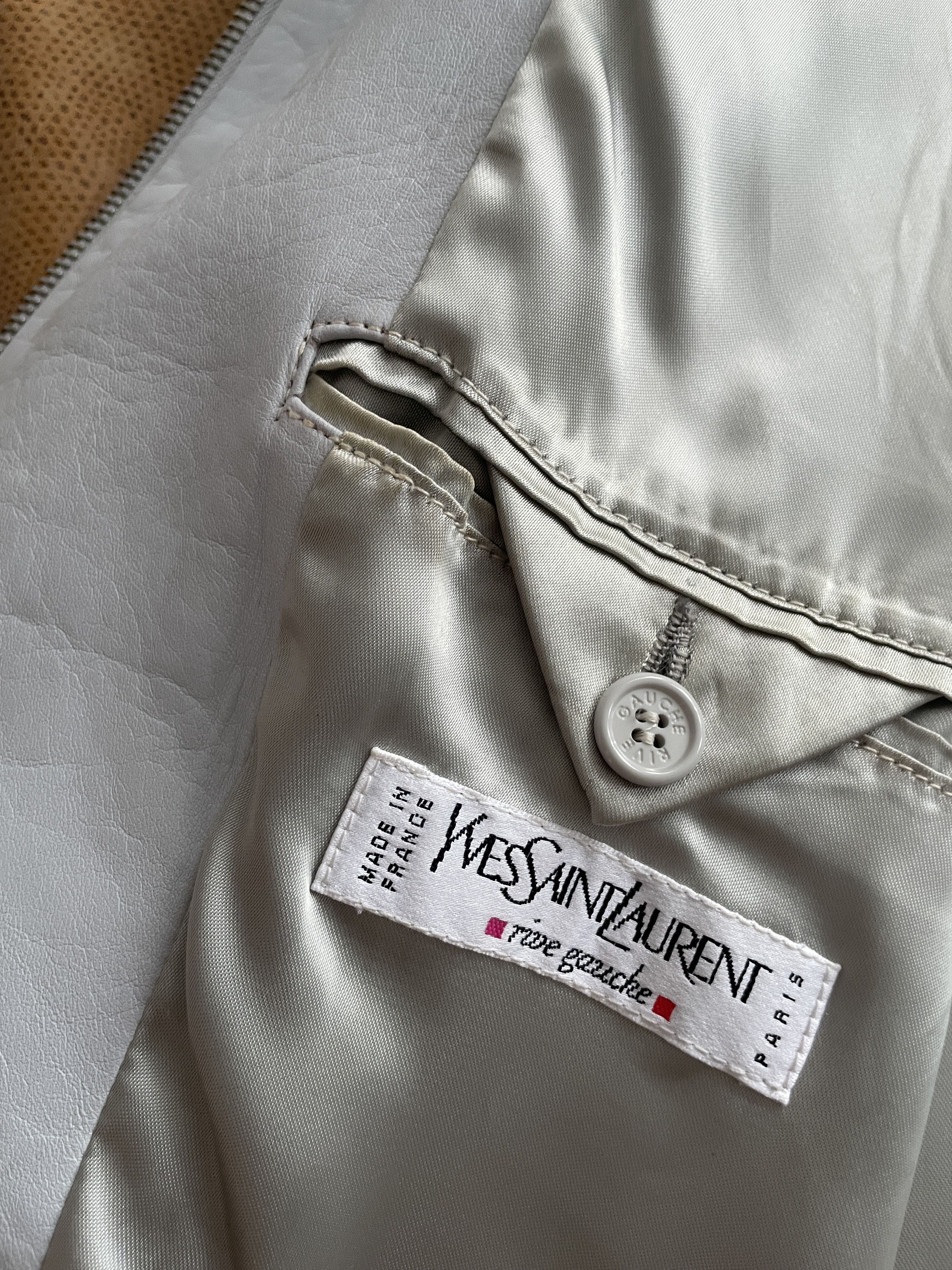 Yves Saint Laurent Rive Gauche SS00 Leather Jacket - Hedi Slimane Size US M / EU 48-50 / 2 - 11 Thumbnail