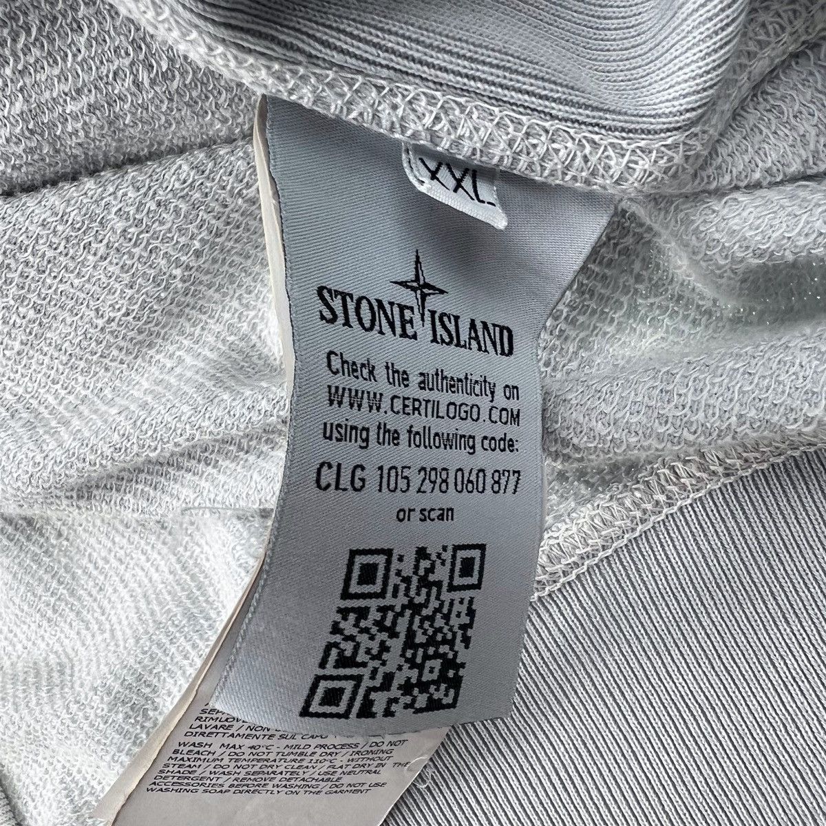 Stone Island Stone Island Light Blue / Grey Full Zip Sweatshirt Size US XXL / EU 58 / 5 - 8 Thumbnail